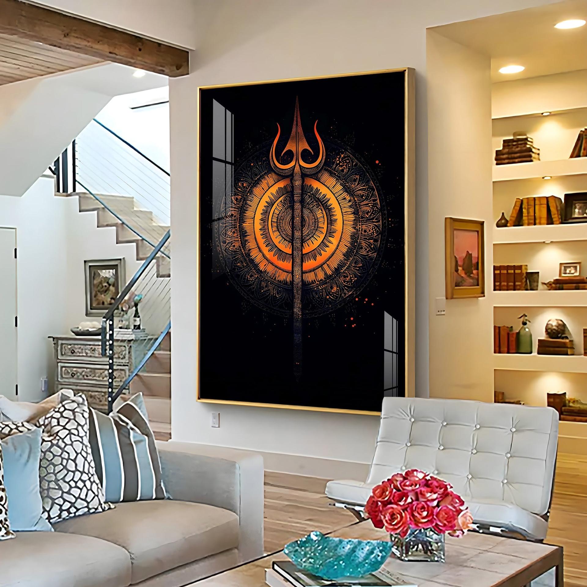 The Radiance Of Shiva Premium Vertical Acrylic Wall Art - Image 5