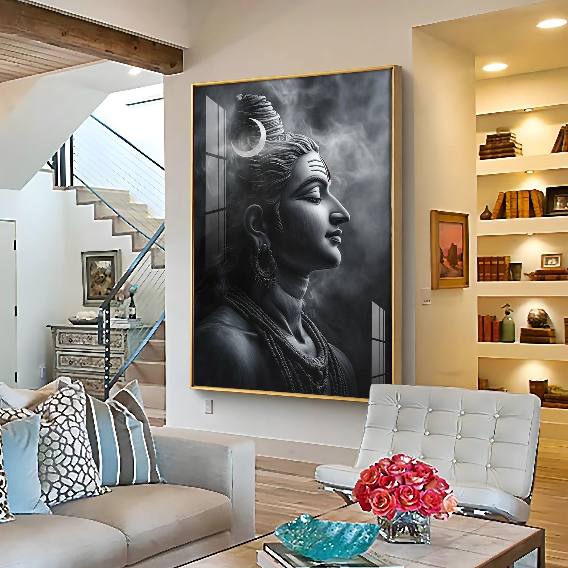 Lord Shiva Harmony Premium Acrylic Wall Art - Image 2