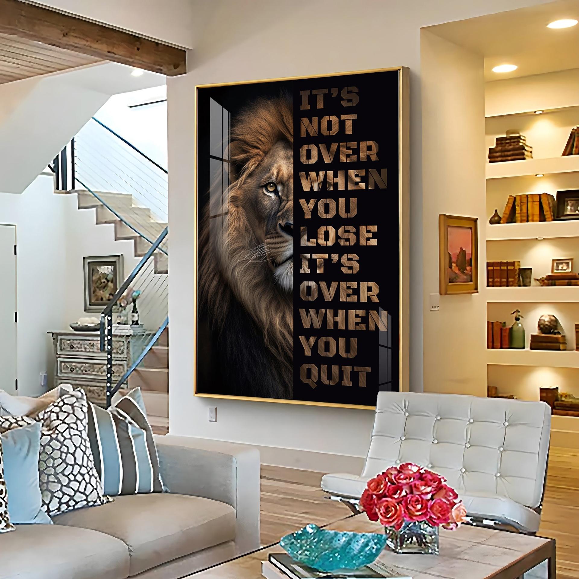 It's Not Over When You Lose Premium Acrylic Vertical Wall Art - Image 14