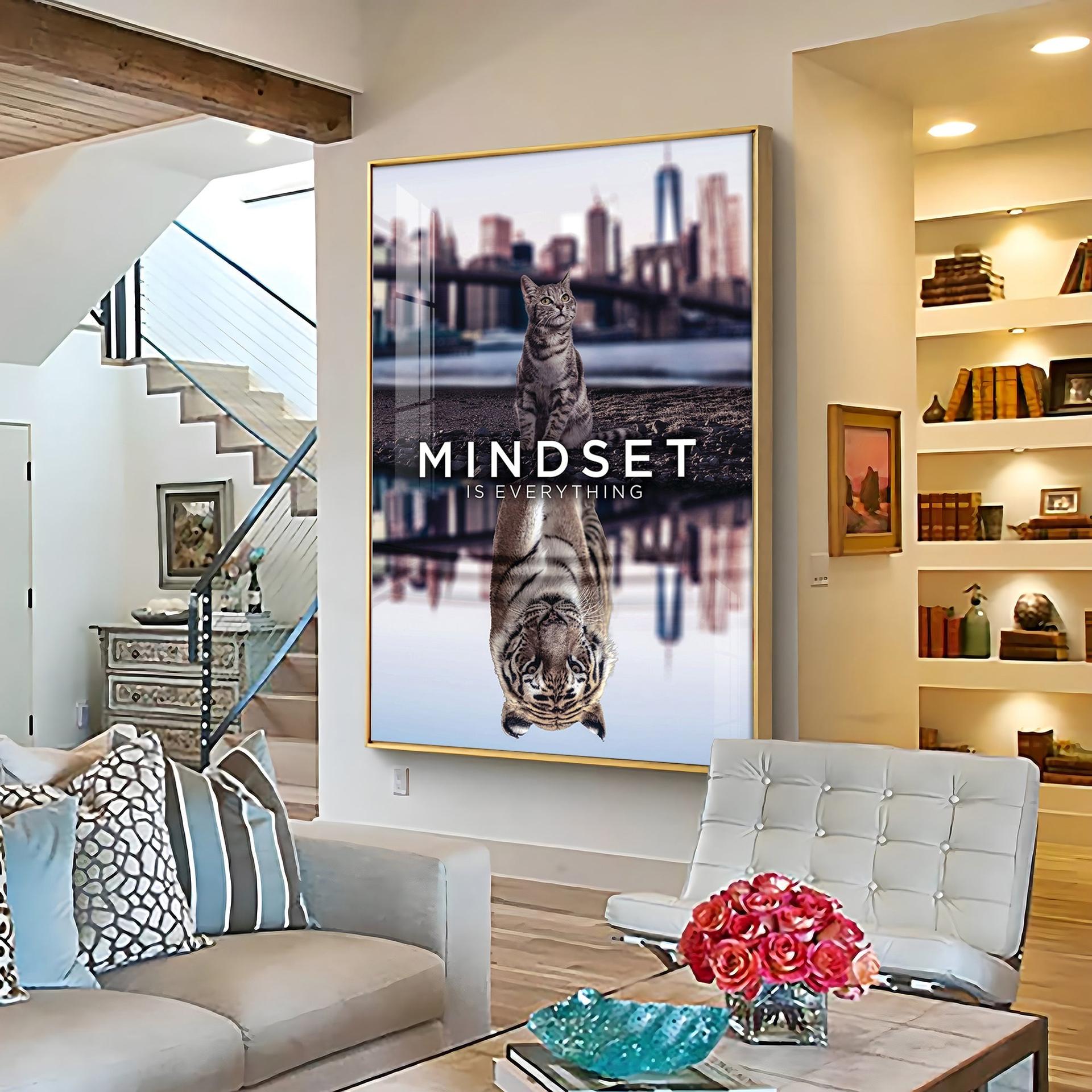 Mindset Is Everything Premium Acrylic Vertical Wall Art - Image 6