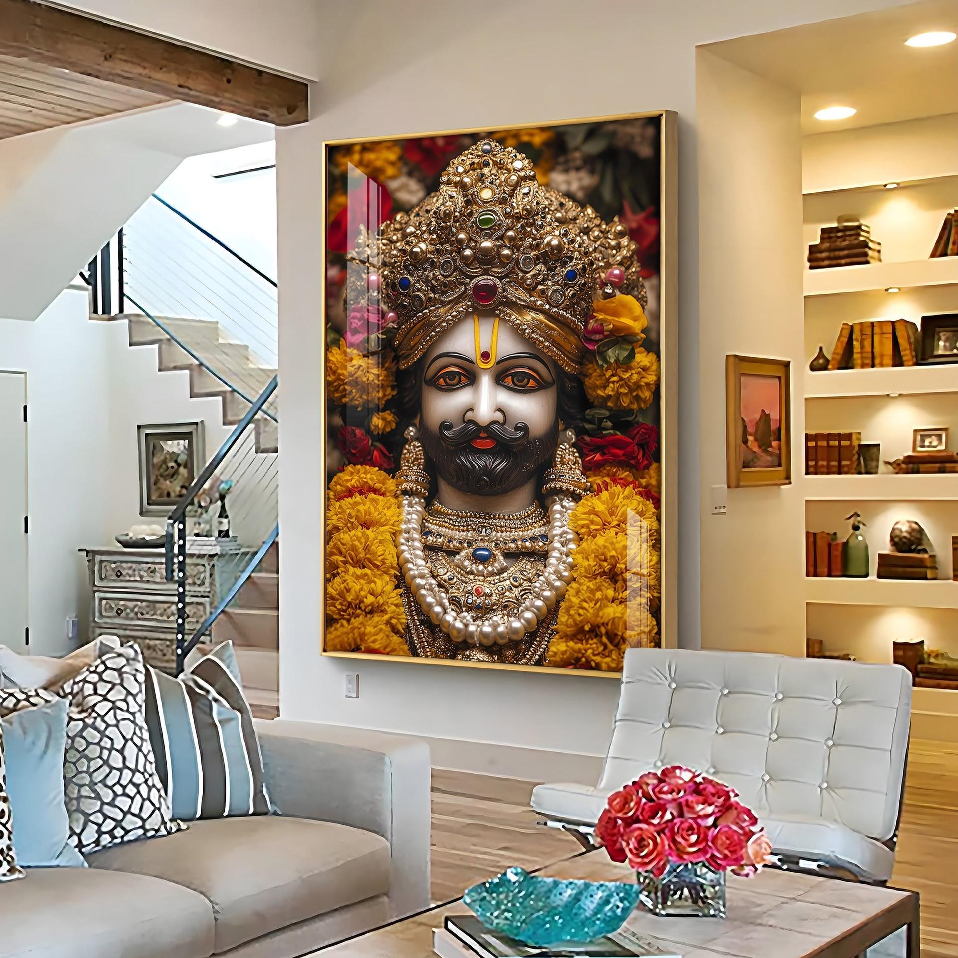 Shree Khatu Shyam Premium Vertical Acrylic Wall Art - Image 14