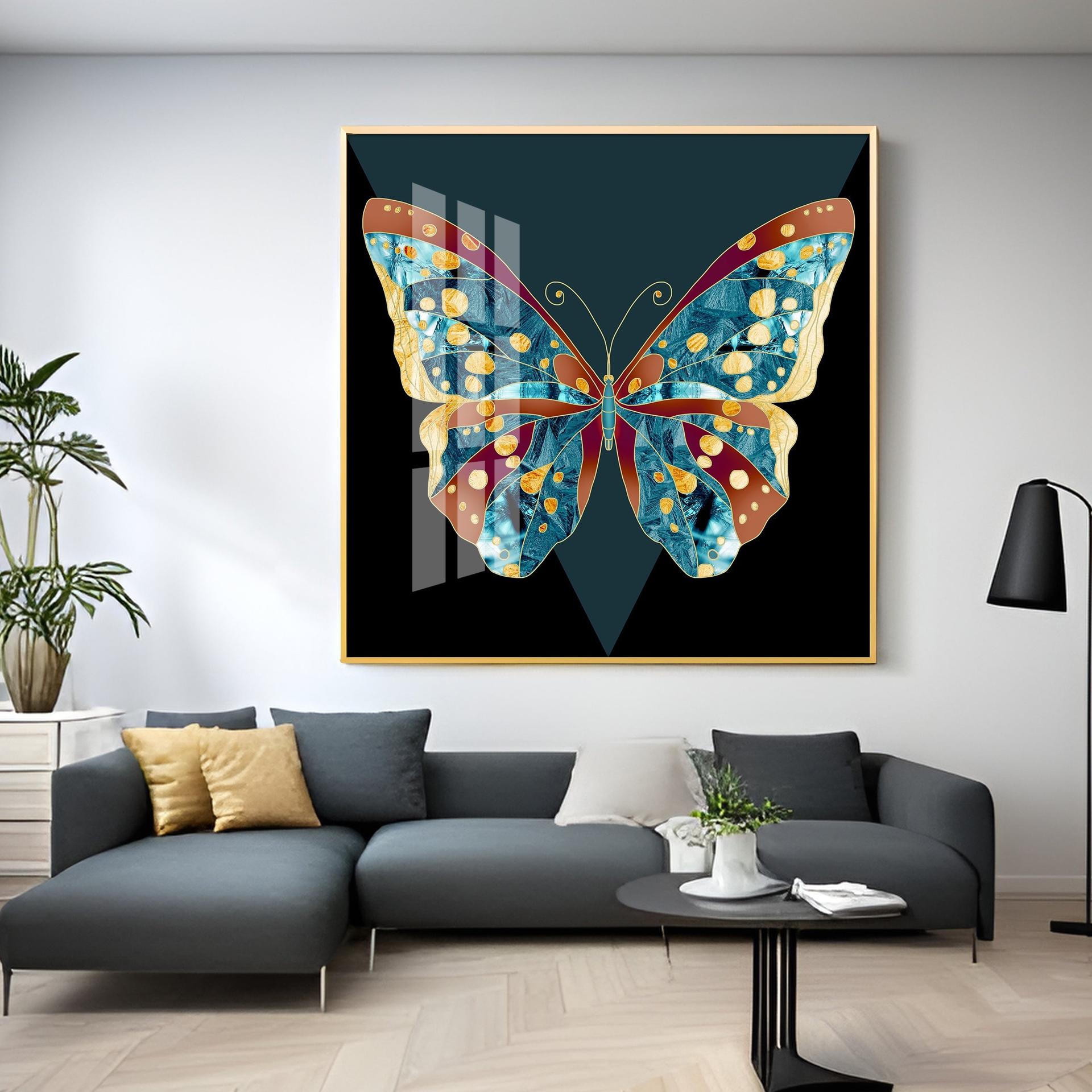 Heavenly Butterfly Premium Acrylic Square Wall Art - Image 13