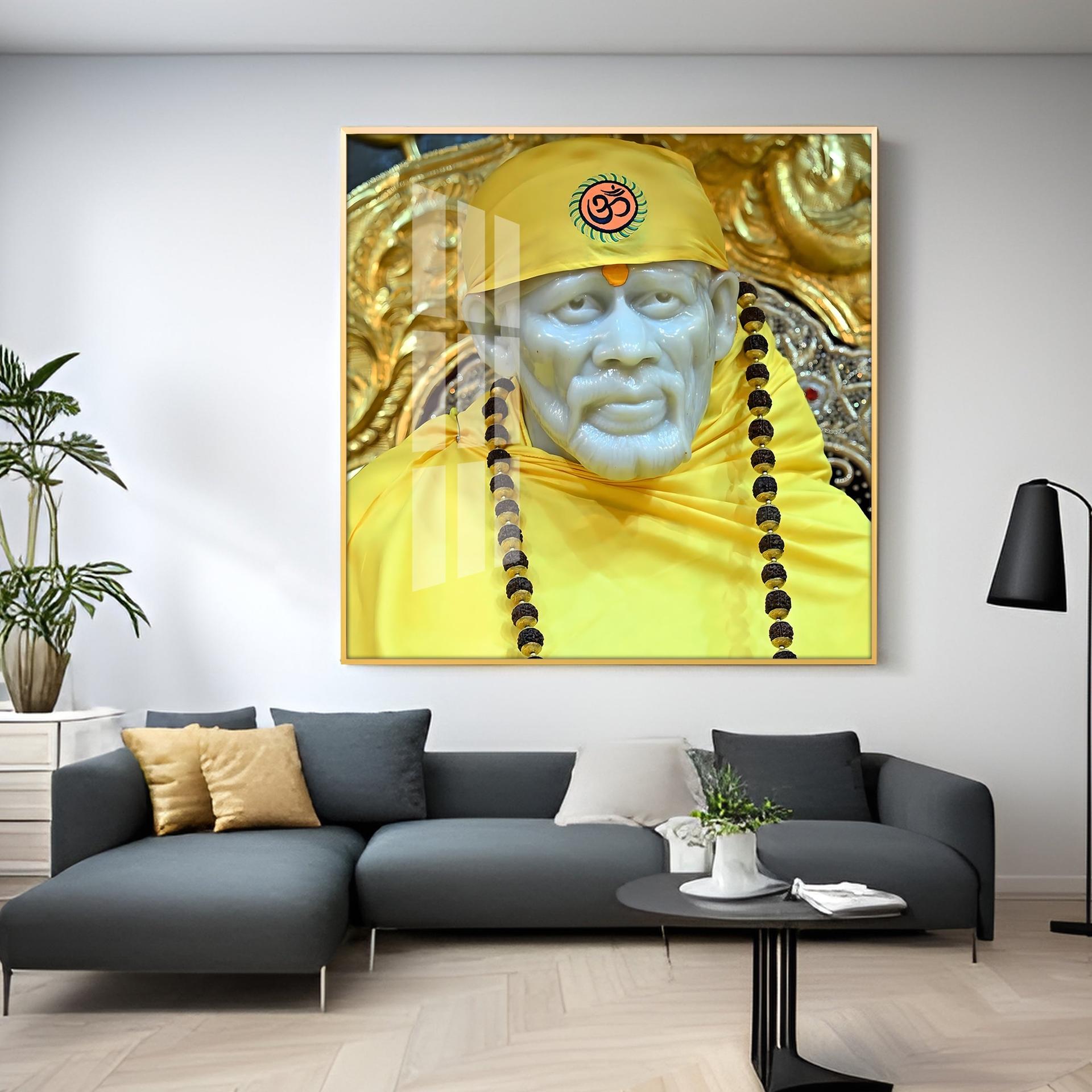 Jai Shree Sai Premium Acrylic Square Wall Art - Image 6