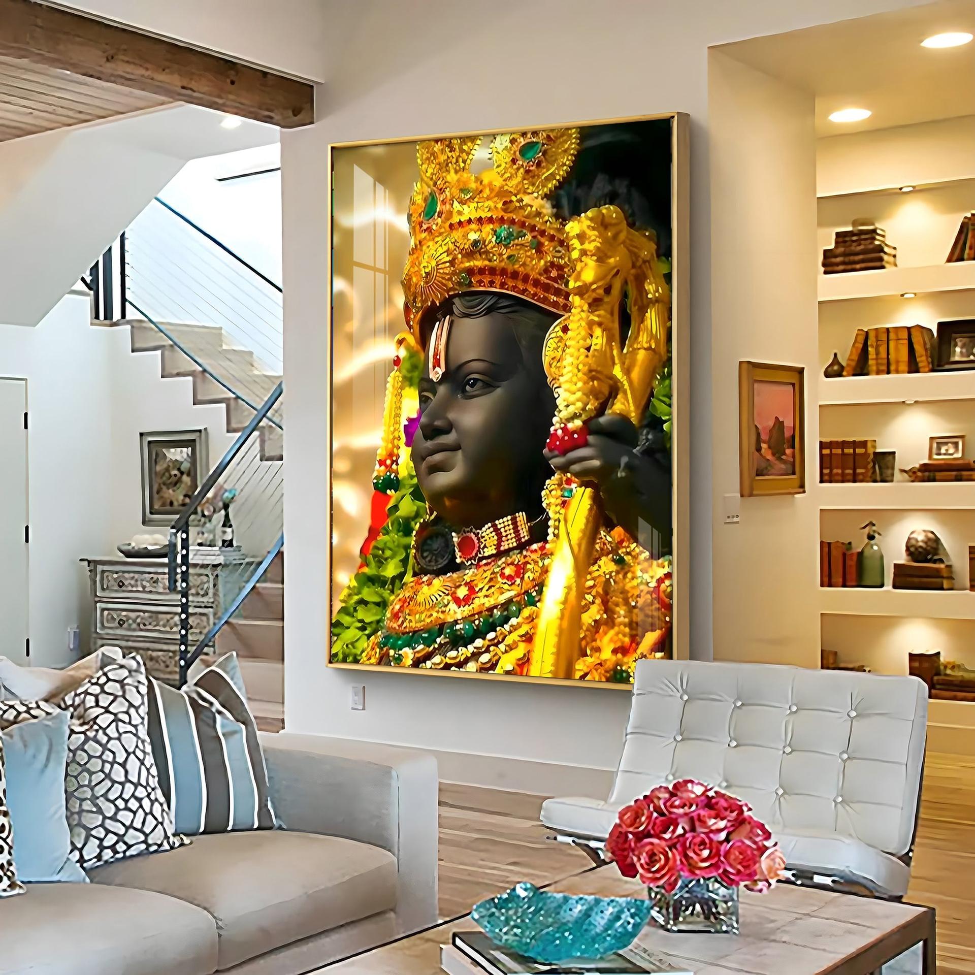 Ayodhya Darshan Premium Acrylic Vertical Wall Art - Image 6