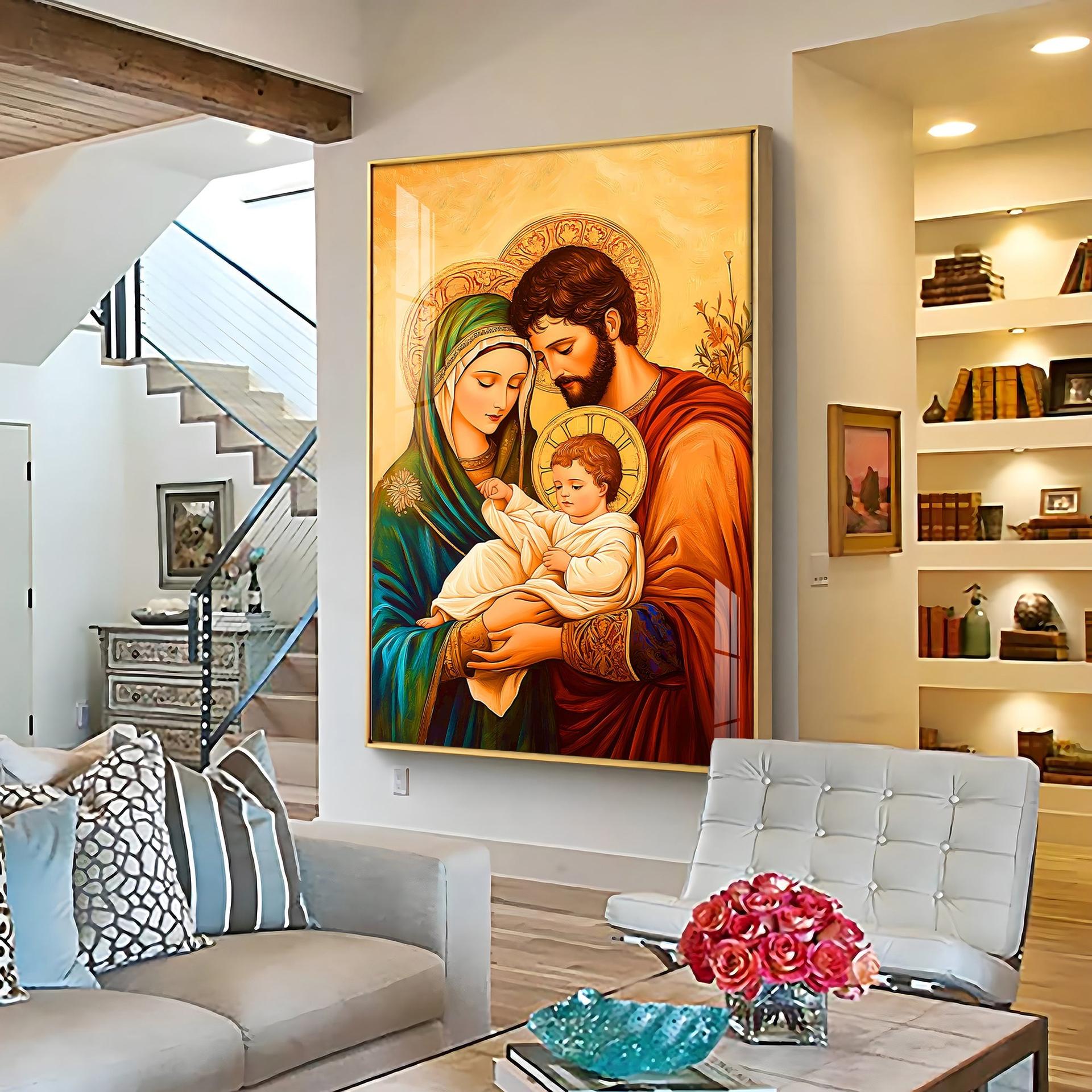 Holy Family Premium Acrylic Vertical Wall Art - Image 5