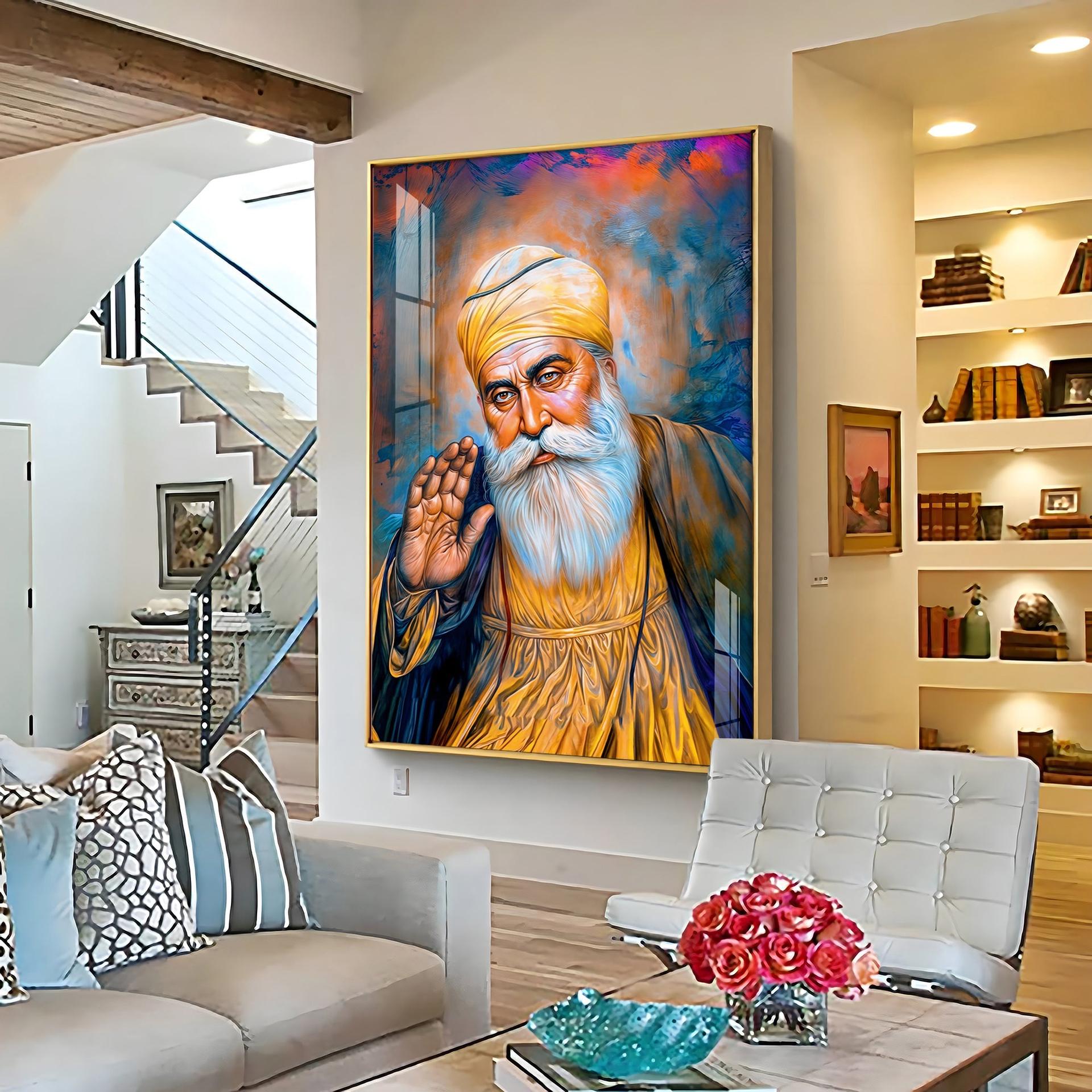 Divine Guru Ji Premium Vertical Acrylic Wall Art - Image 16