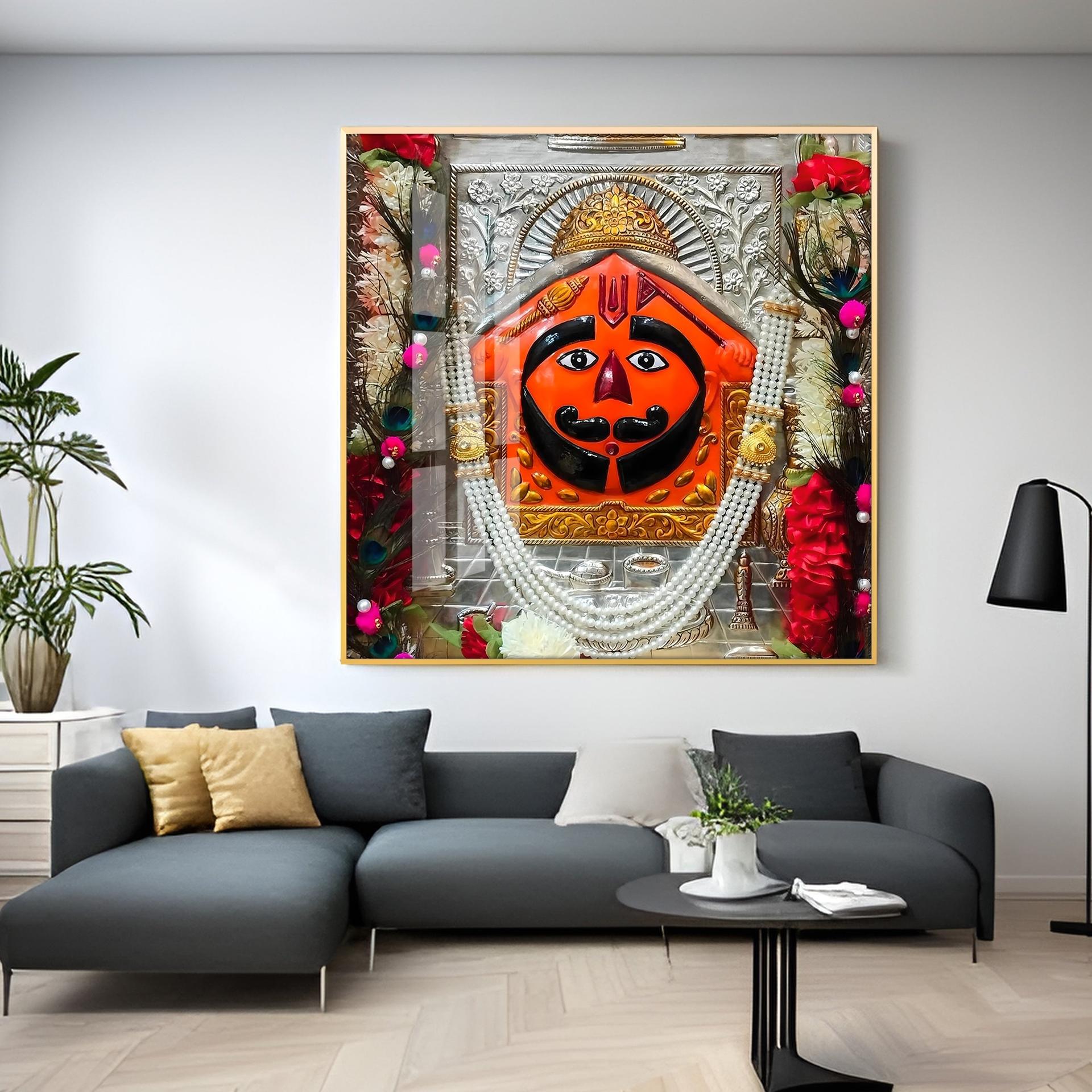 Salasar Balaji Maharaj Premium Acrylic Square Wall Art - Image 13