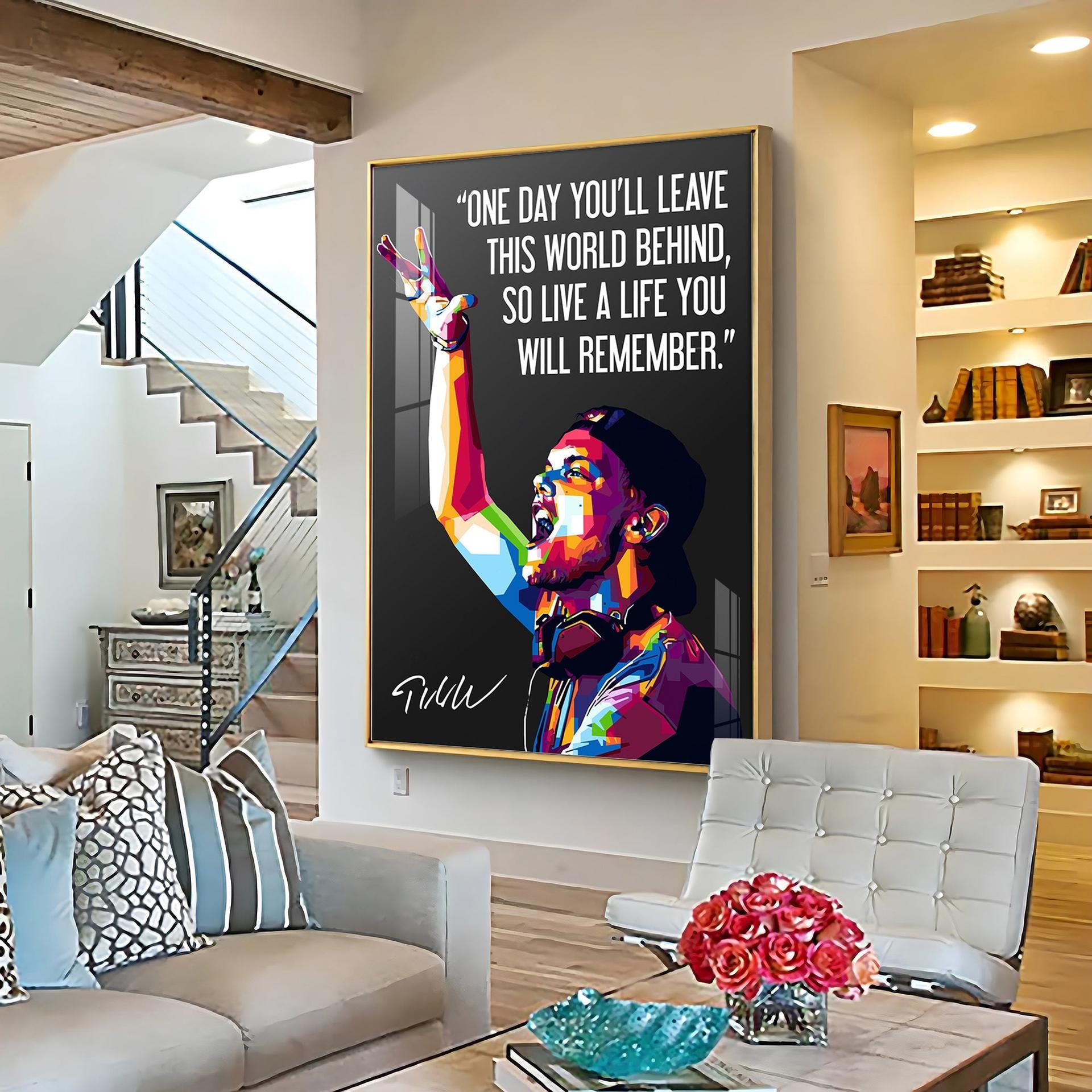 One Day You'll Leave This World Behind Premium Acrylic Vertical Wall Art - Image 6