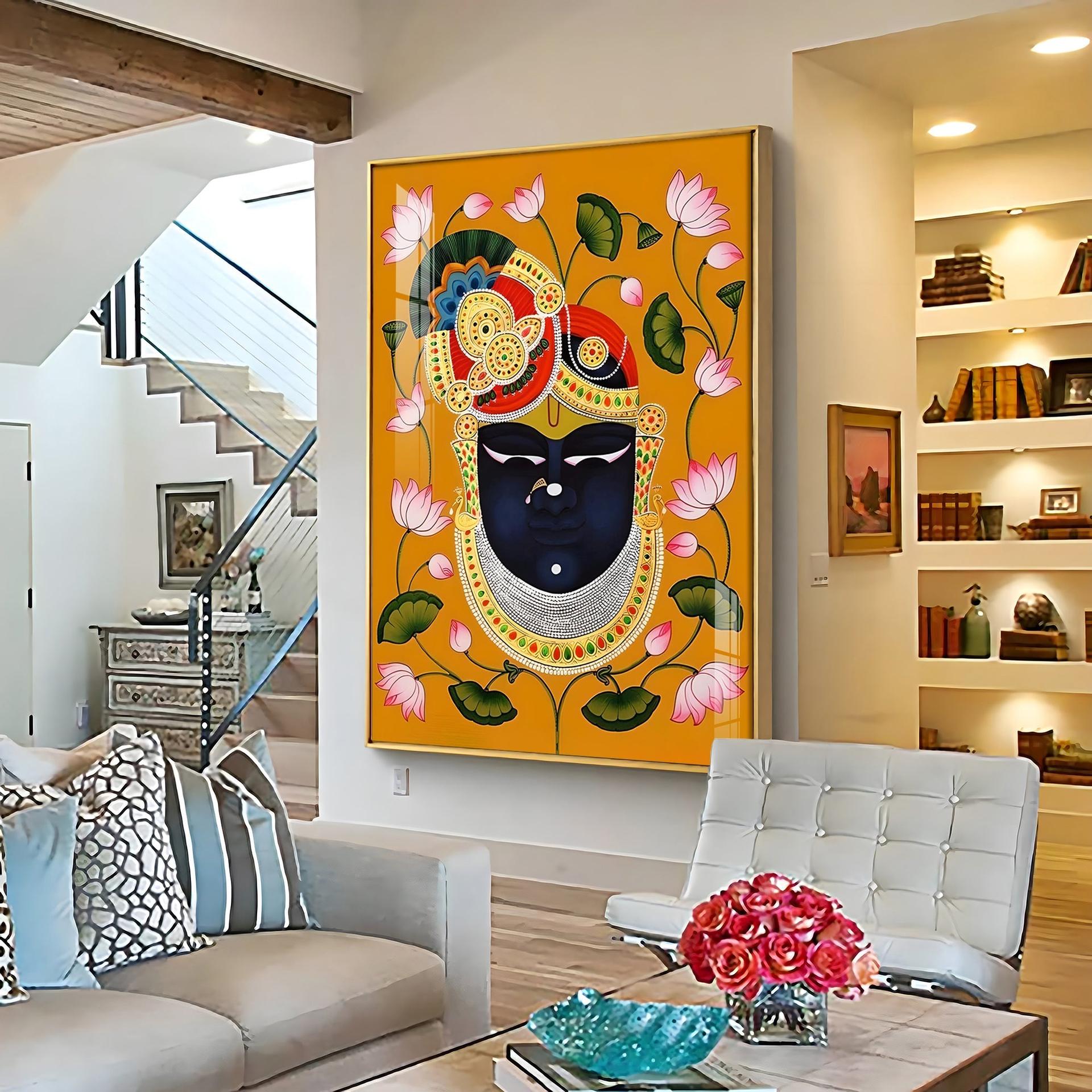 Divine Shreenathji Premium Vertical Acrylic Wall Art - Image 5
