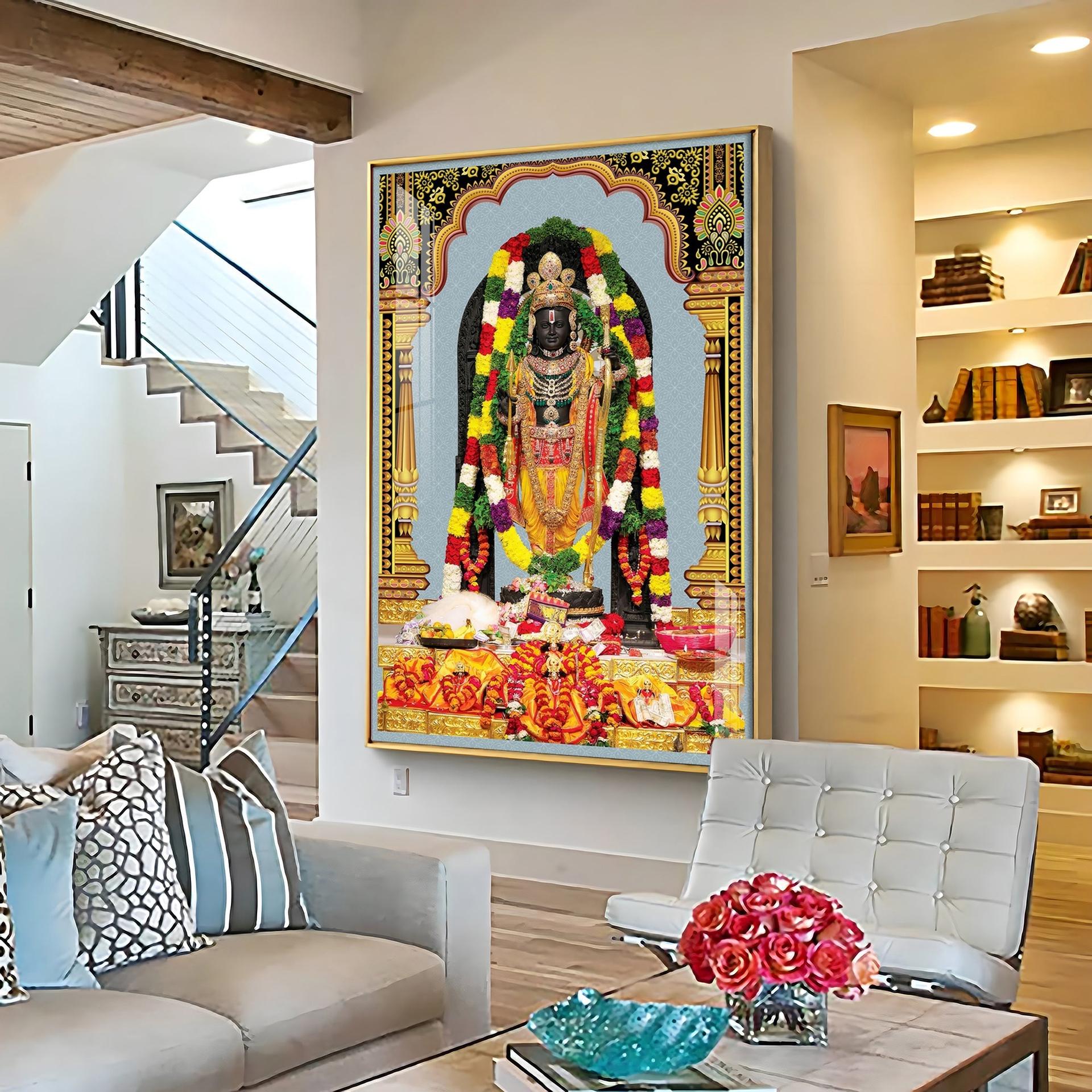 Divine Blossom Rama Premium Acrylic Vertical Wall Art - Image 5