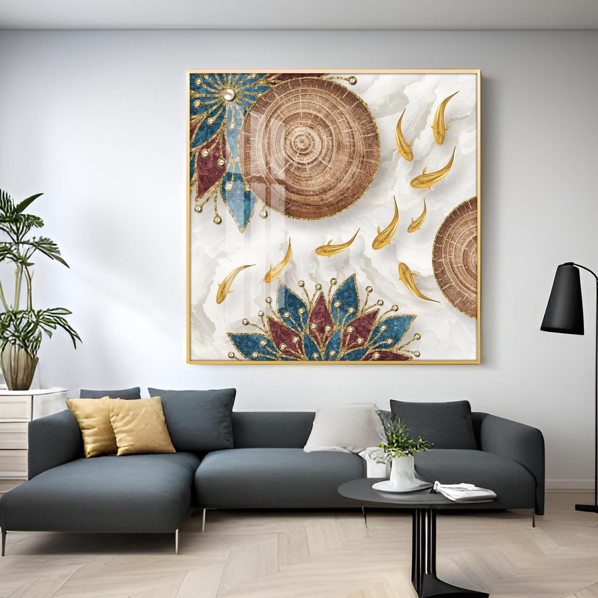 Abaniko Fish Premium Acrylic Square Wall Art - Image 13