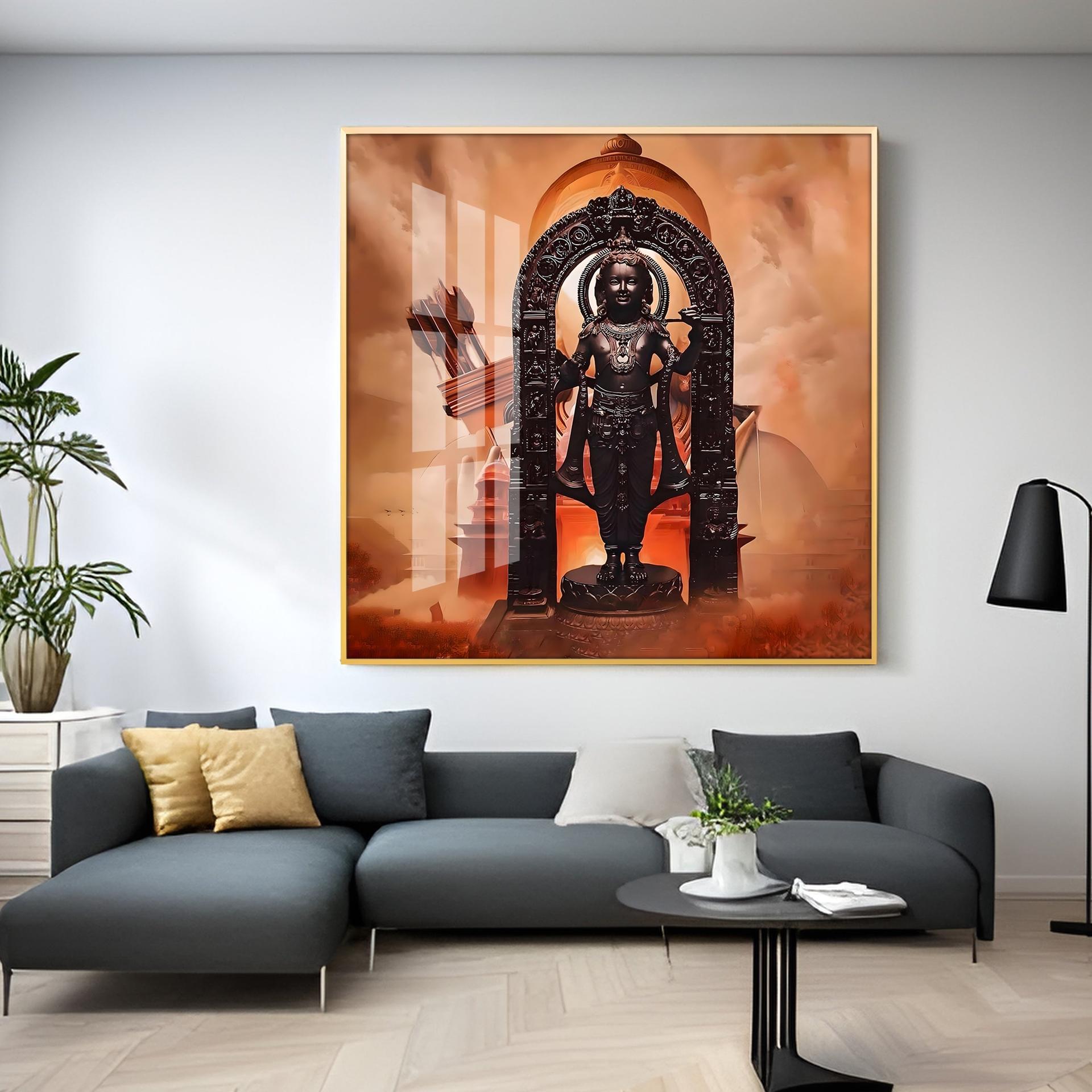 Ayodhya Ram Premium Acrylic Square Wall Art - Image 13