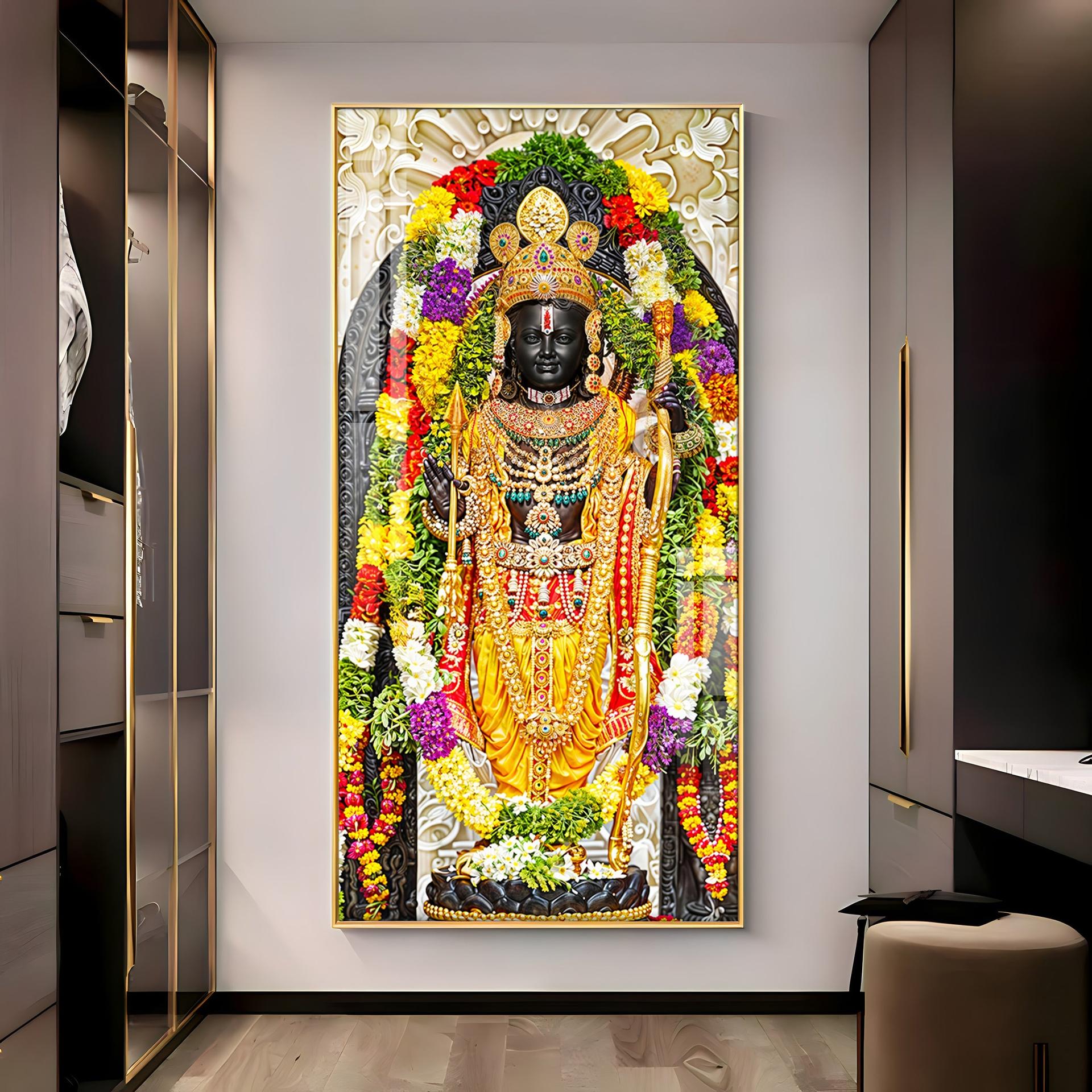 Lord Rama Portray Premium Vertical Wall Art - Image 8
