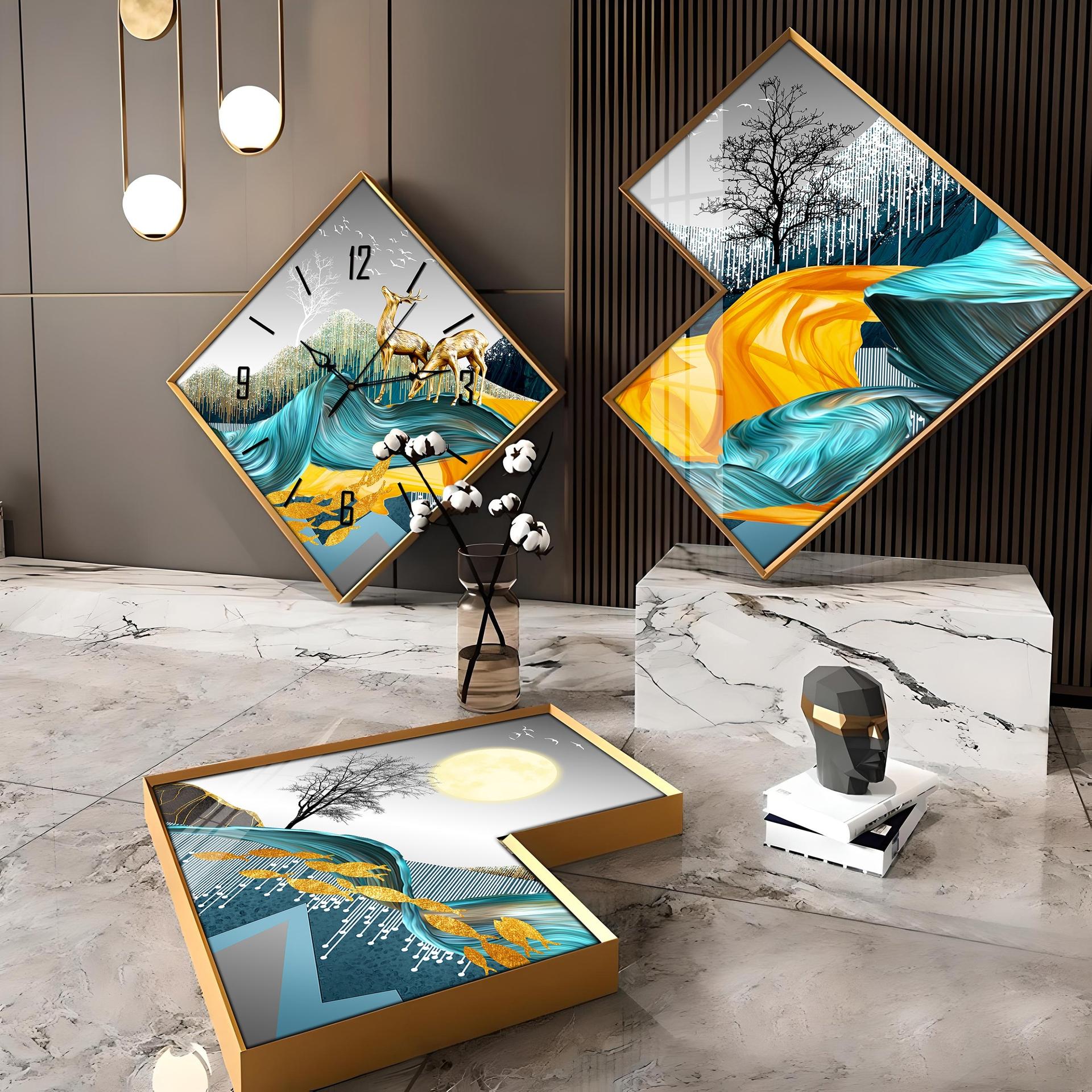 Full Moon Forest Premium Acrylic Wall Clock - Image 6