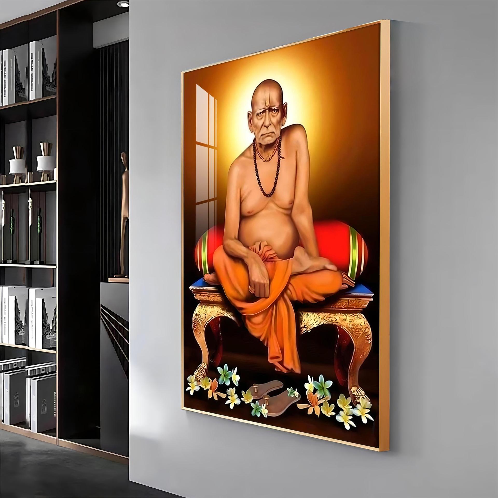 Portrait Of Shri Swami Samartha Premium Vertical Acrylic Wall Art - Image 13