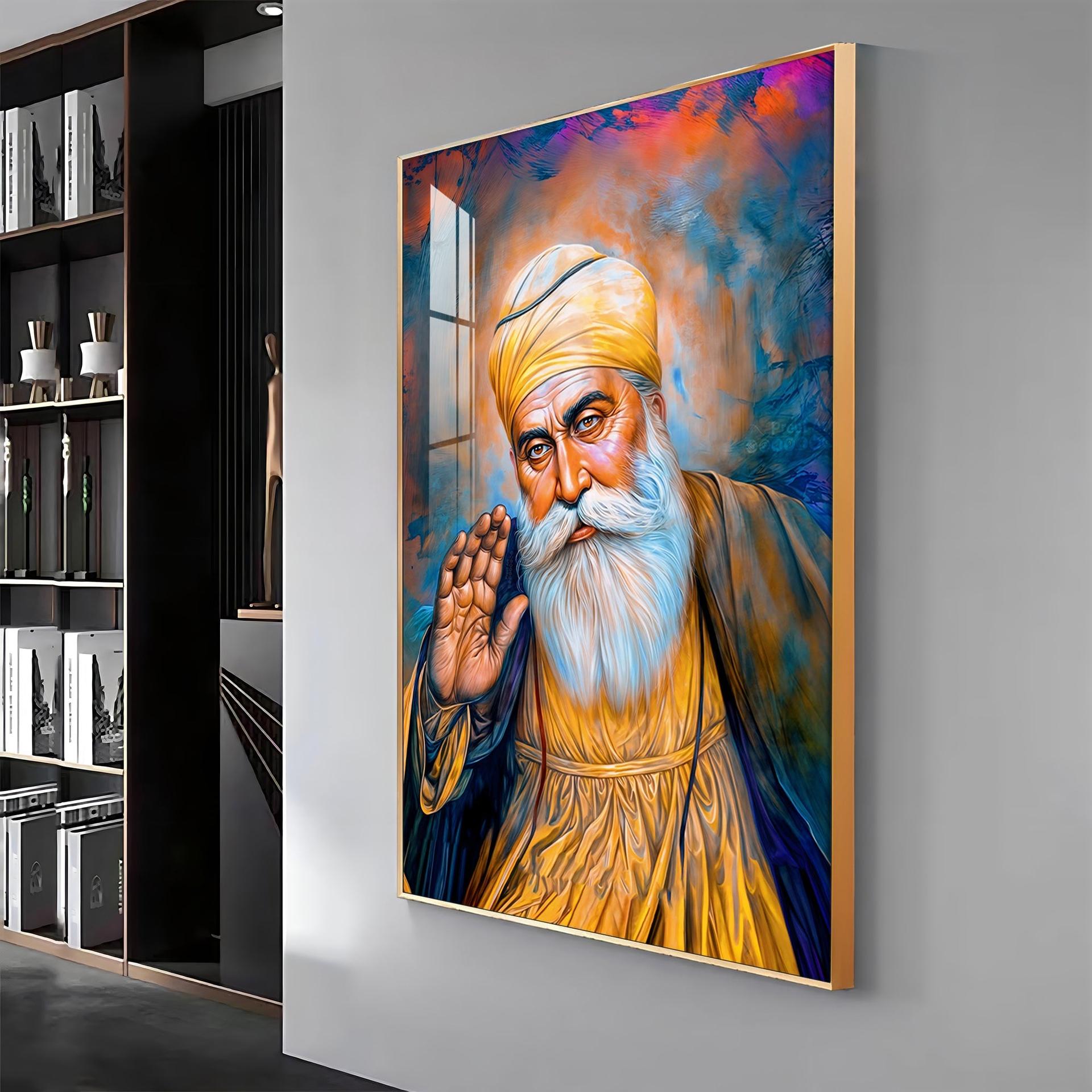 Divine Guru Ji Premium Vertical Acrylic Wall Art - Image 12