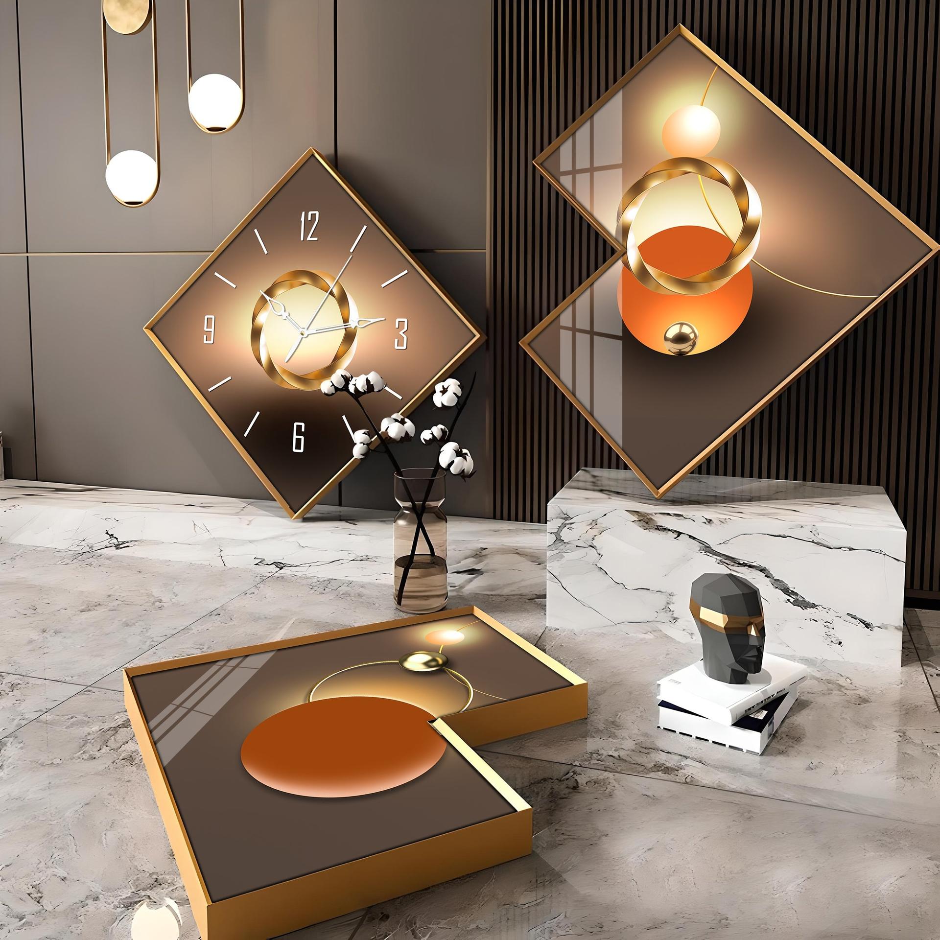 Illuminating Rings Premium Acrylic Wall Clock - Image 6