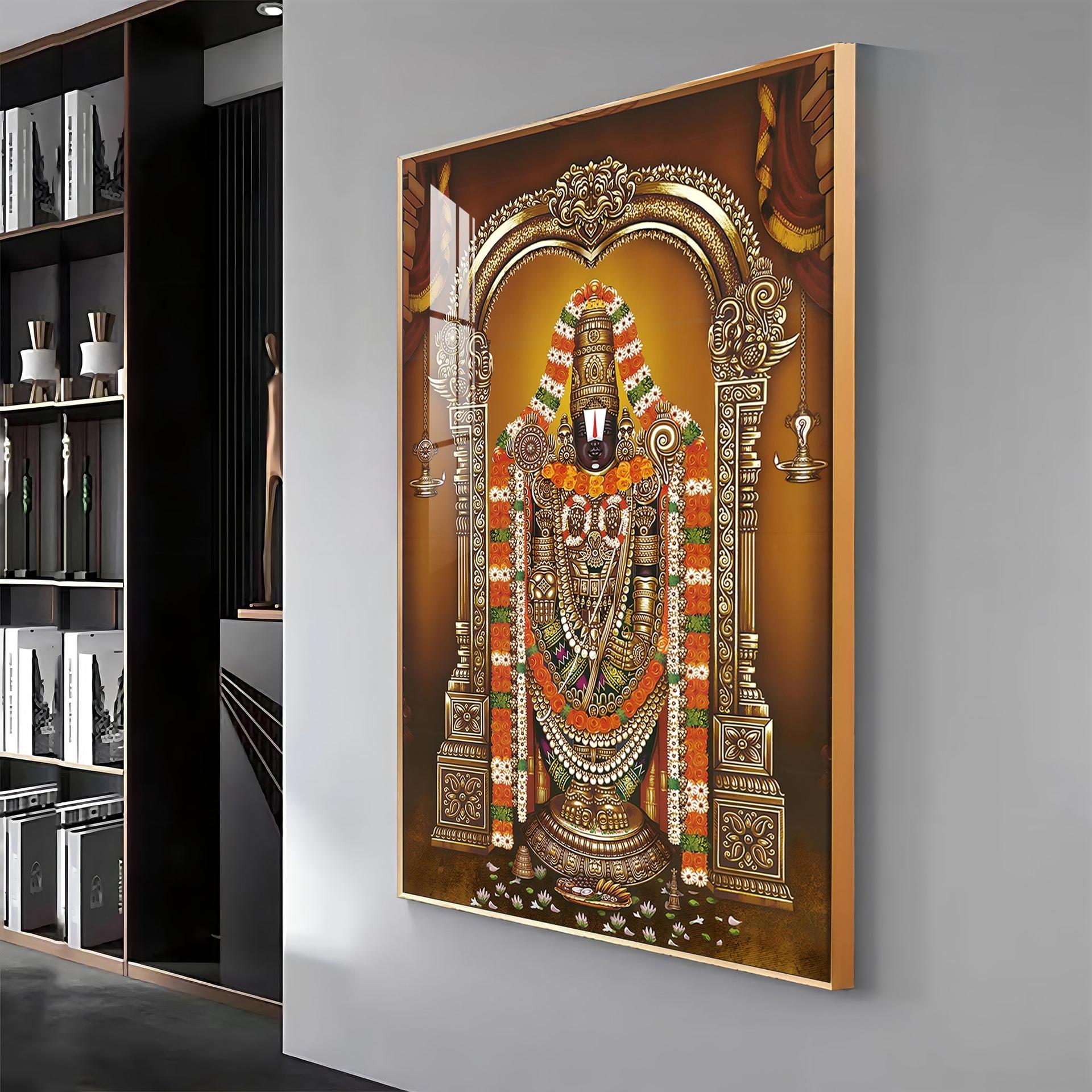Majestic Lord Tirupati Balaji Premium Vertical Acrylic Wall Art - Image 13