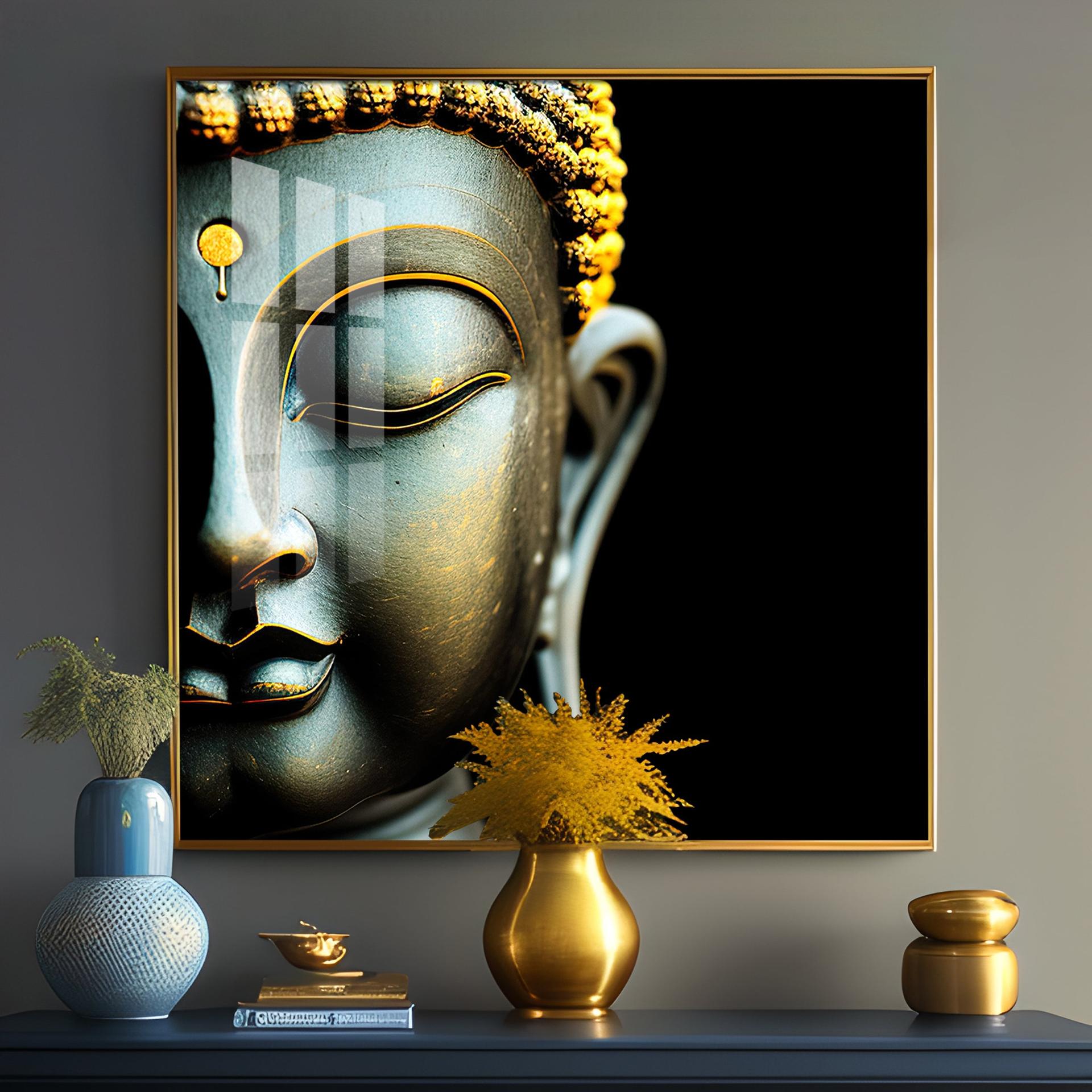 Buddha Statue Premium Acrylic Square Wall Art - Image 14