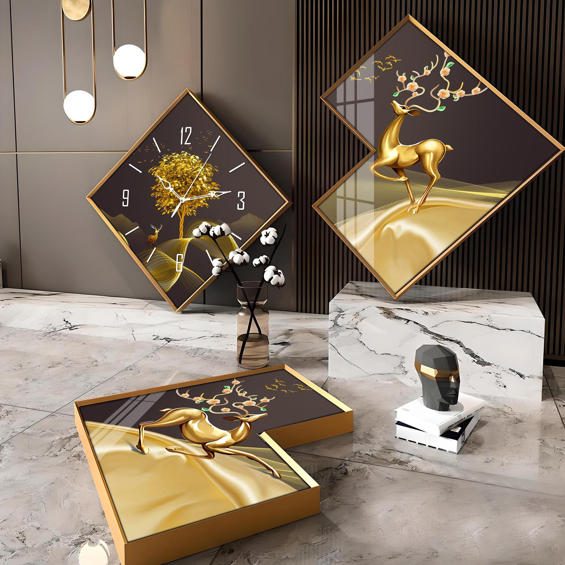 Dancing Deer Premium Acrylic Wall Clock - Image 7