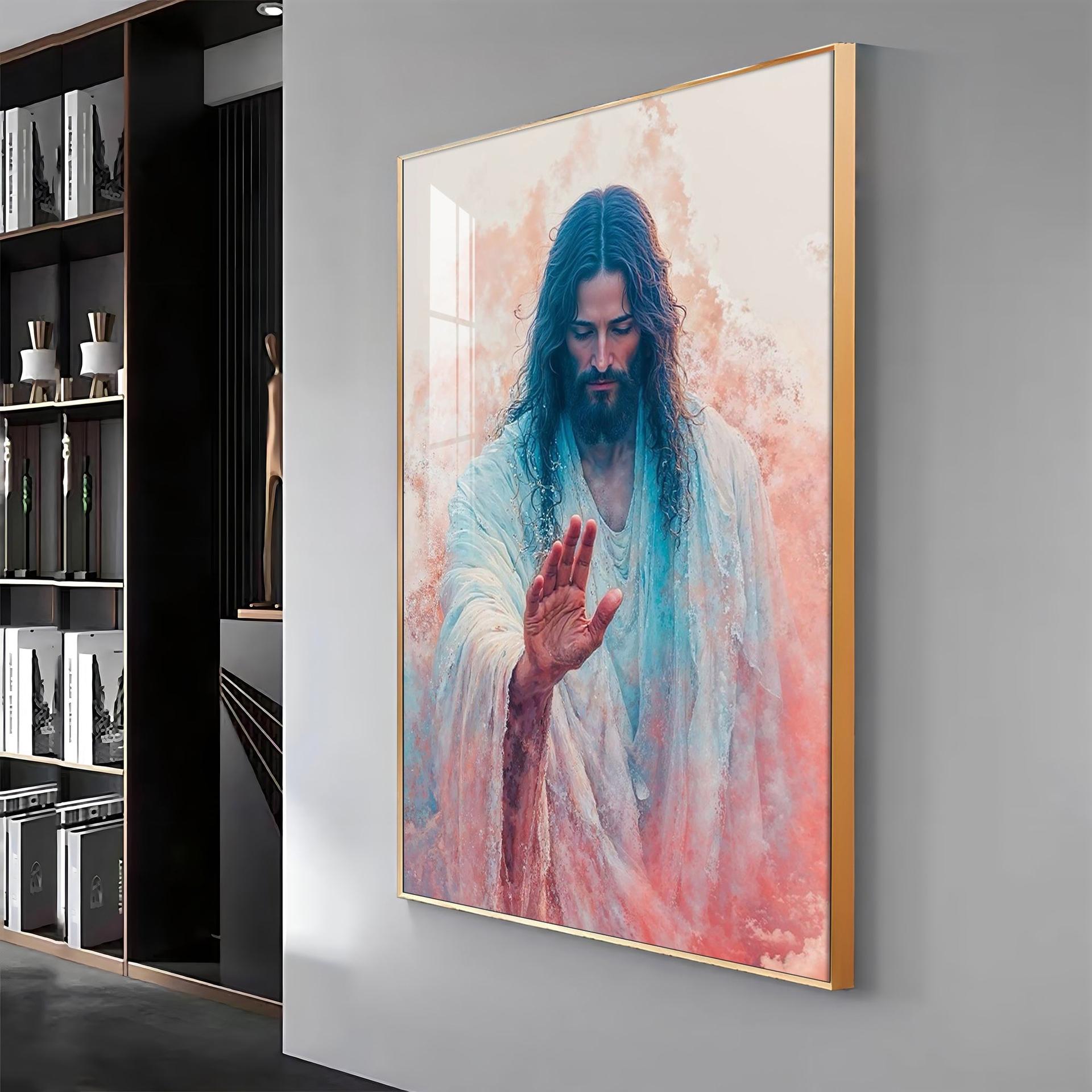 Jesus Christ Blessing Hand Premium Acrylic Wall Art - Image 14