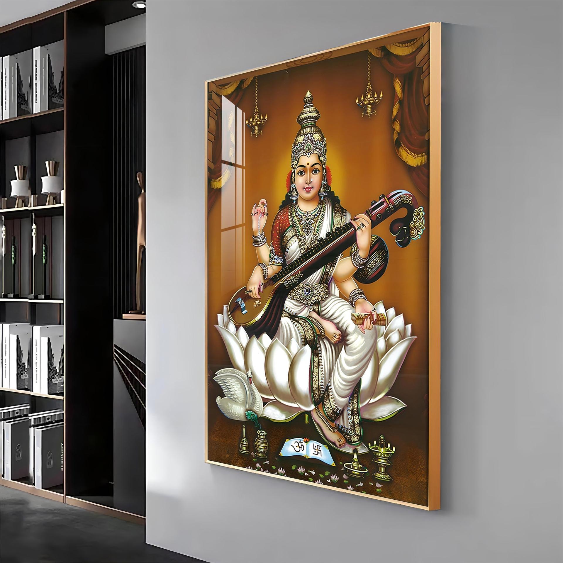 The Goddess's Embrace Premium Vertical Acrylic Wall Art - Image 14