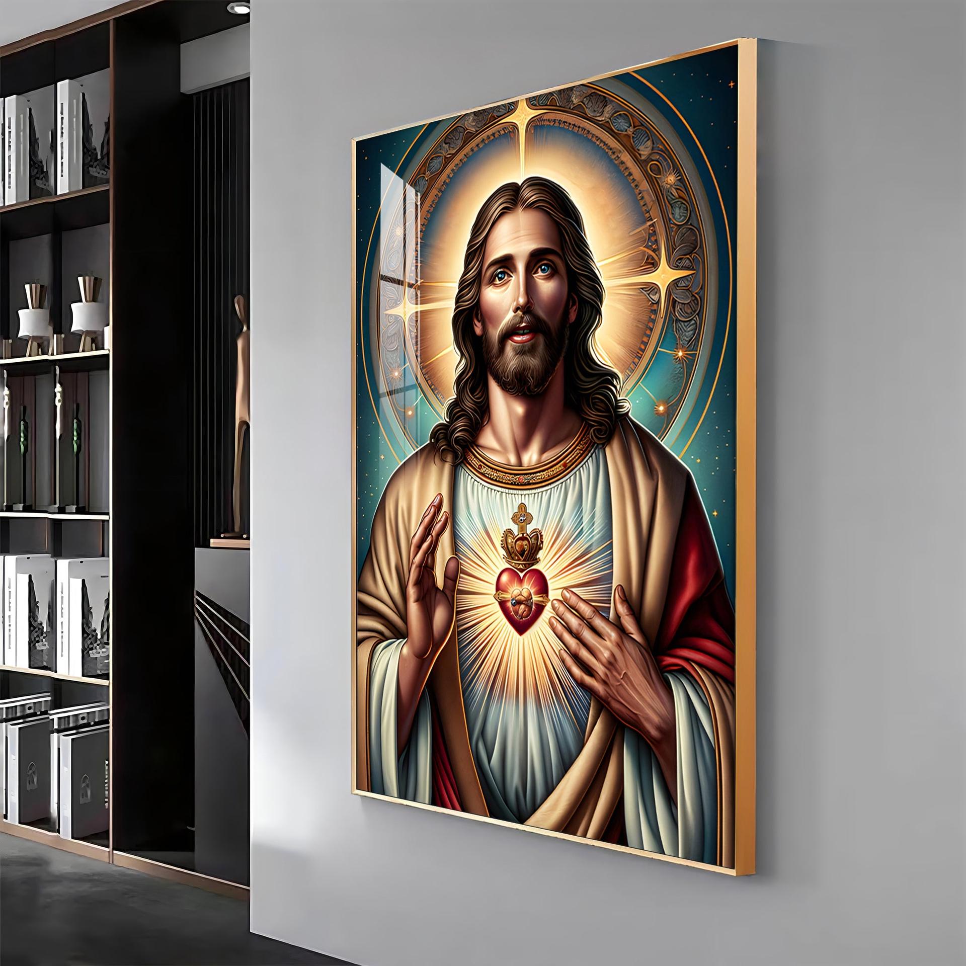 Christ's Heart Masterpiece Premium Acrylic Vertical Wall Art - Image 12