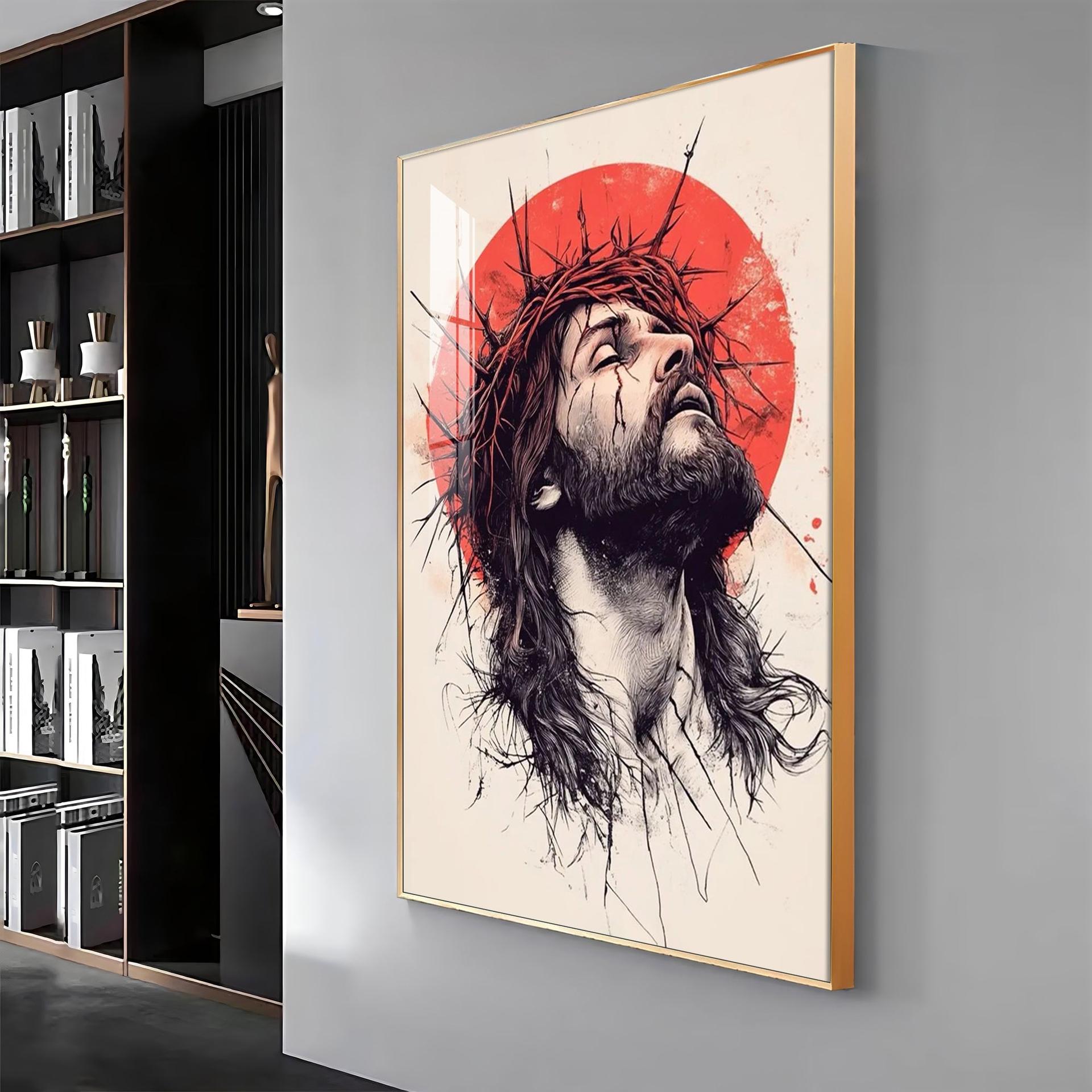Jesus Christ Spiritual Reflection Premium Acrylic Wall Art - Image 12