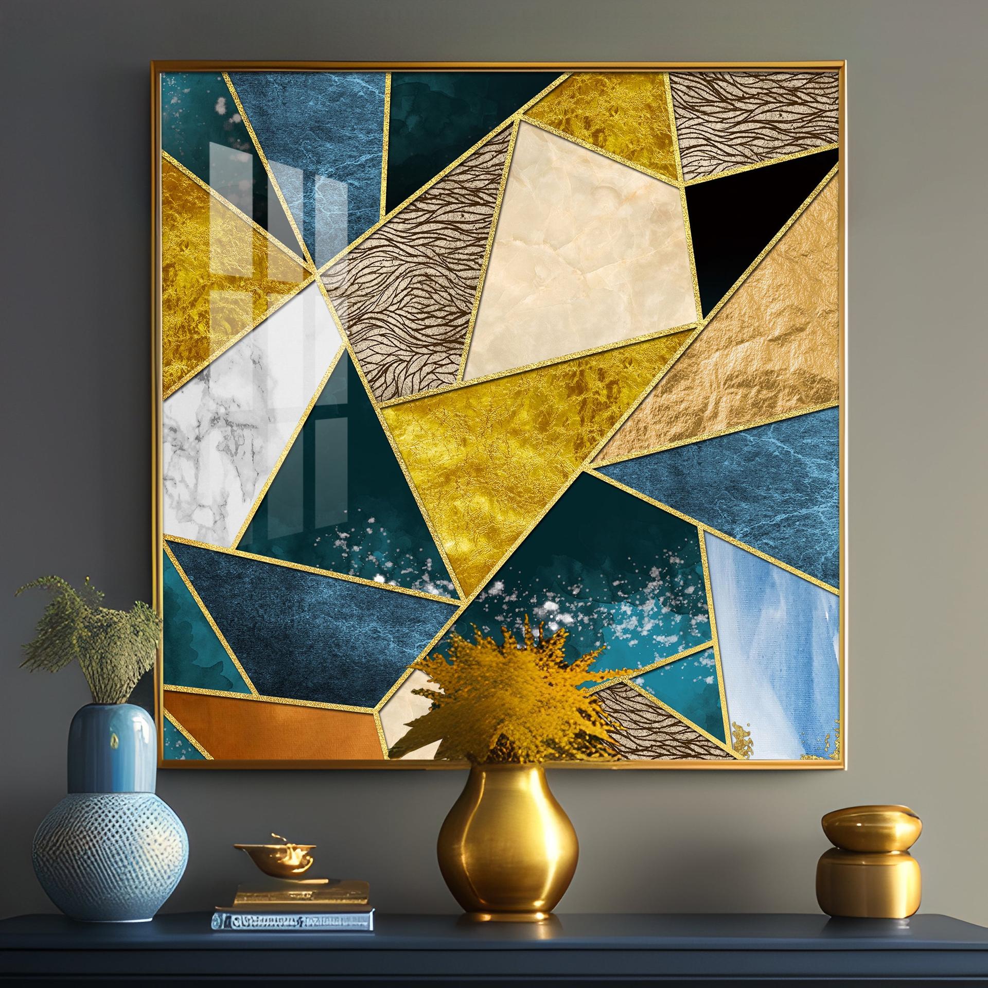 Abstract Colorful Patterns Premium Acrylic Square Wall Art - Image 12