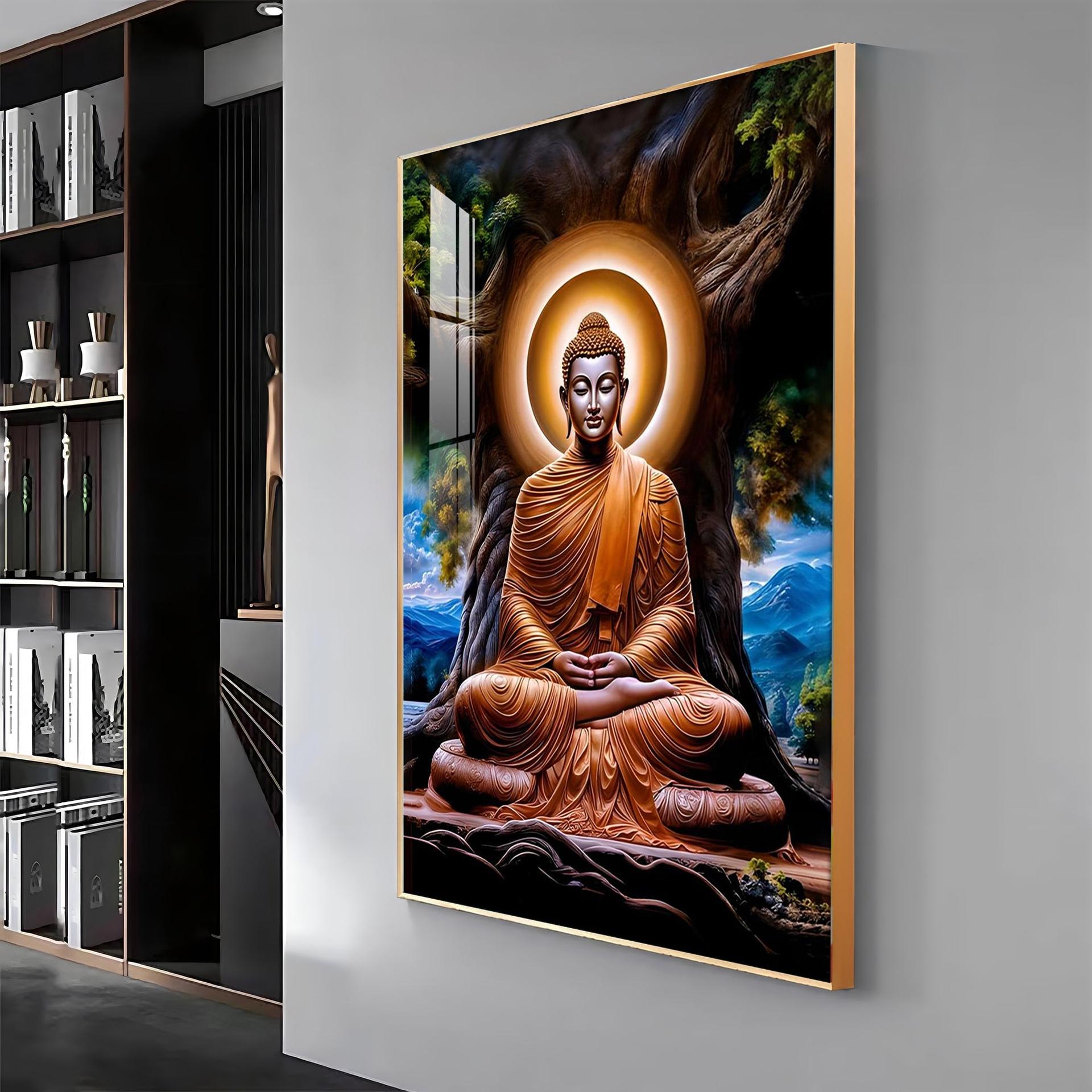 Masstone Buddha Premium Acrylic Vertical Wall Art - Image 8