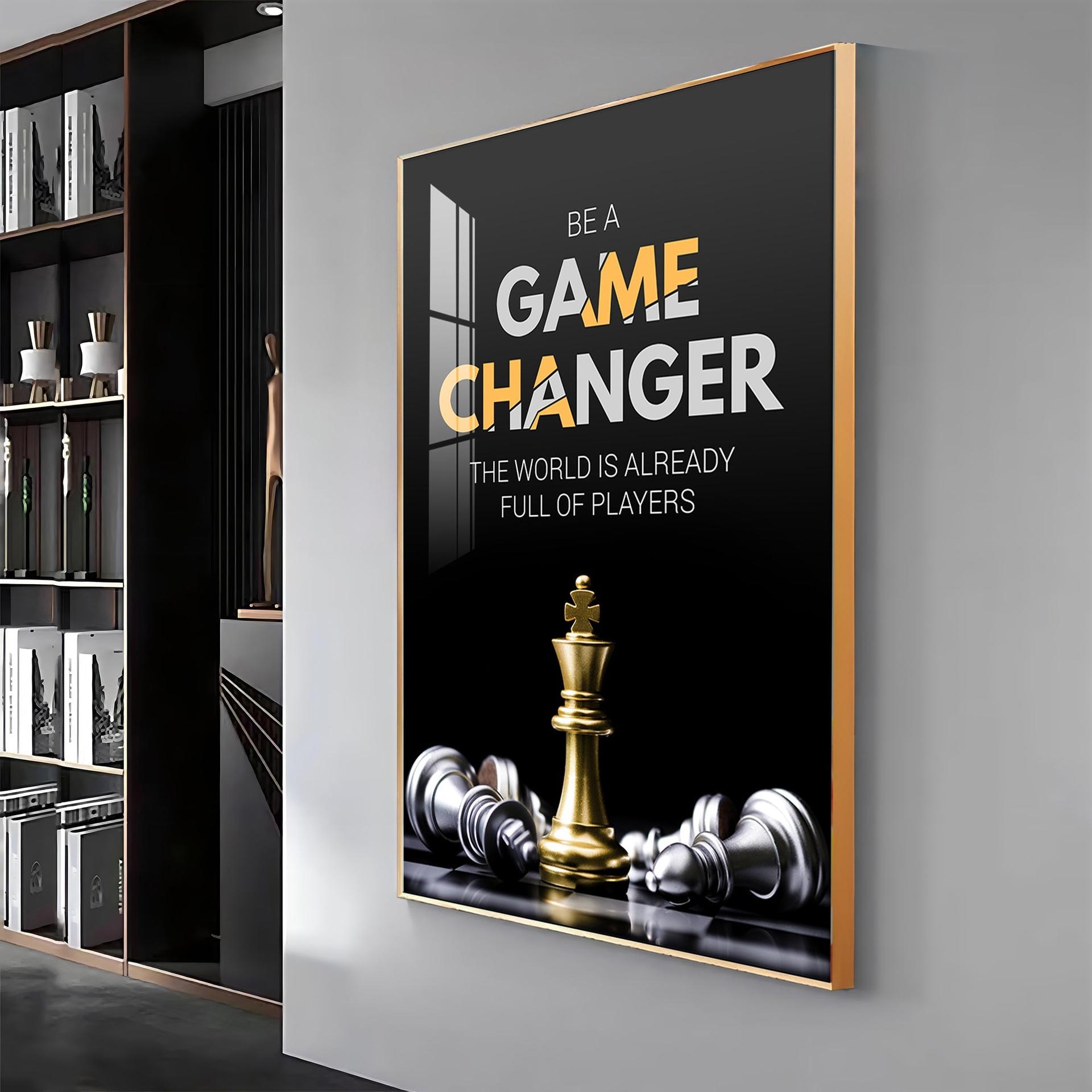 Be A Game Changer Premium Acrylic Vertical Wall Art - Image 12