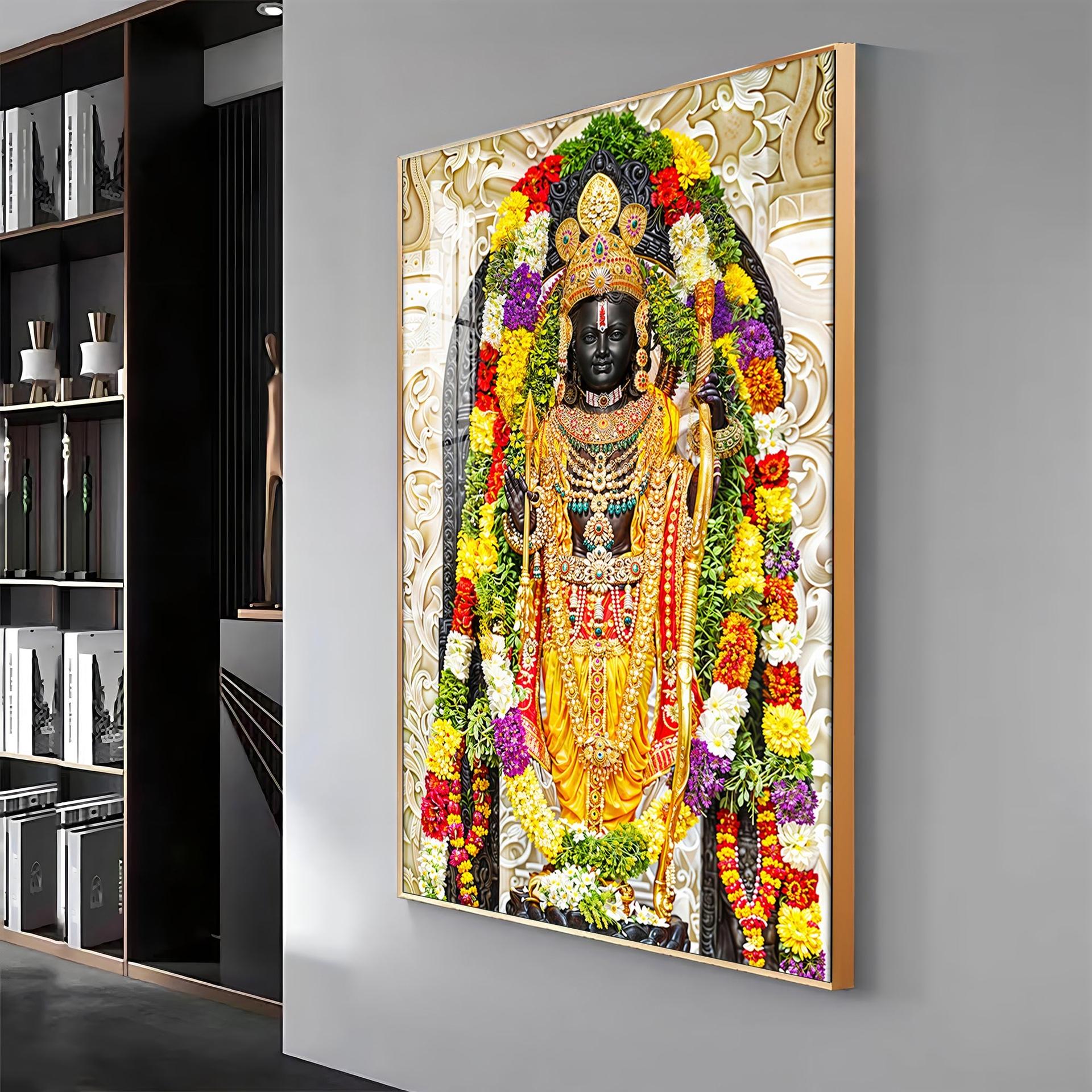 Shri Ram Janmbhoomi Portray Premium Vertical Wall Art - Image 10