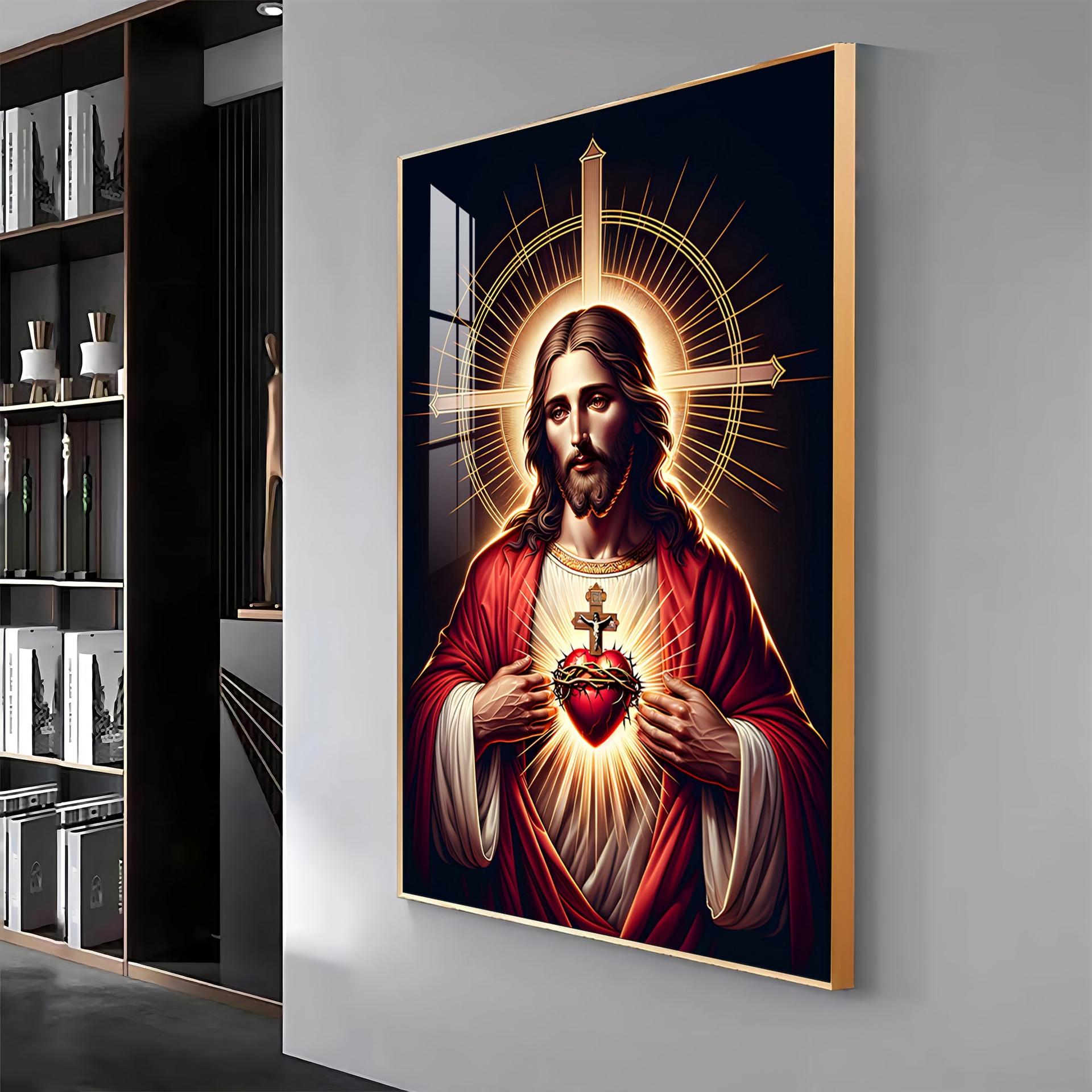 Canvas Of Christ's Love Premium Acrylic Vertical Wall Art - Image 12