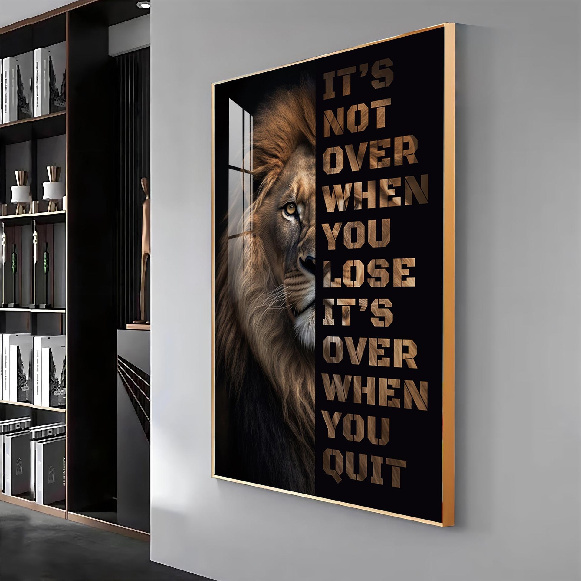 It's Not Over When You Lose Premium Acrylic Vertical Wall Art - Image 4