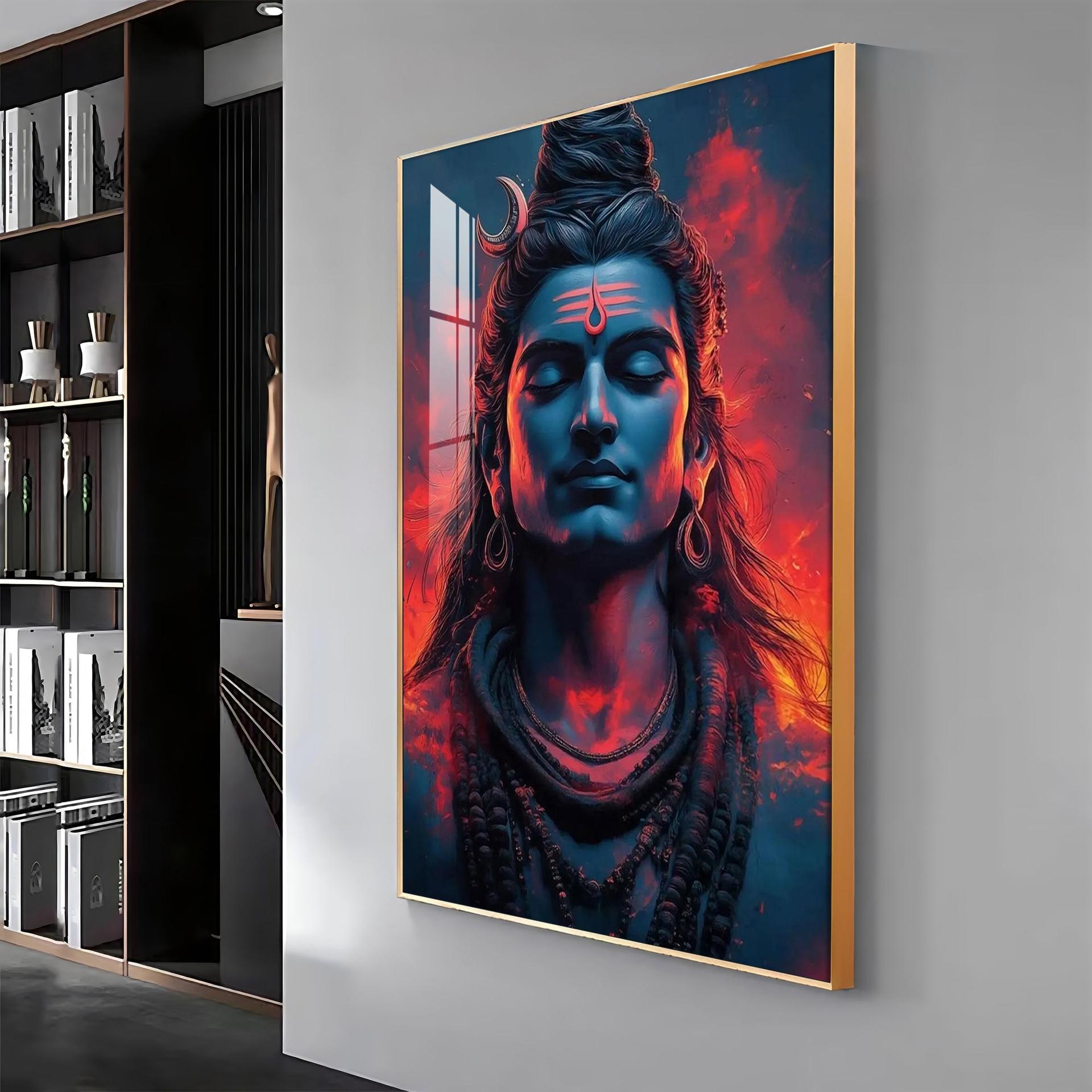 Eternal Essence Of Lord Shiva Premium Acrylic Wall Art - Image 14