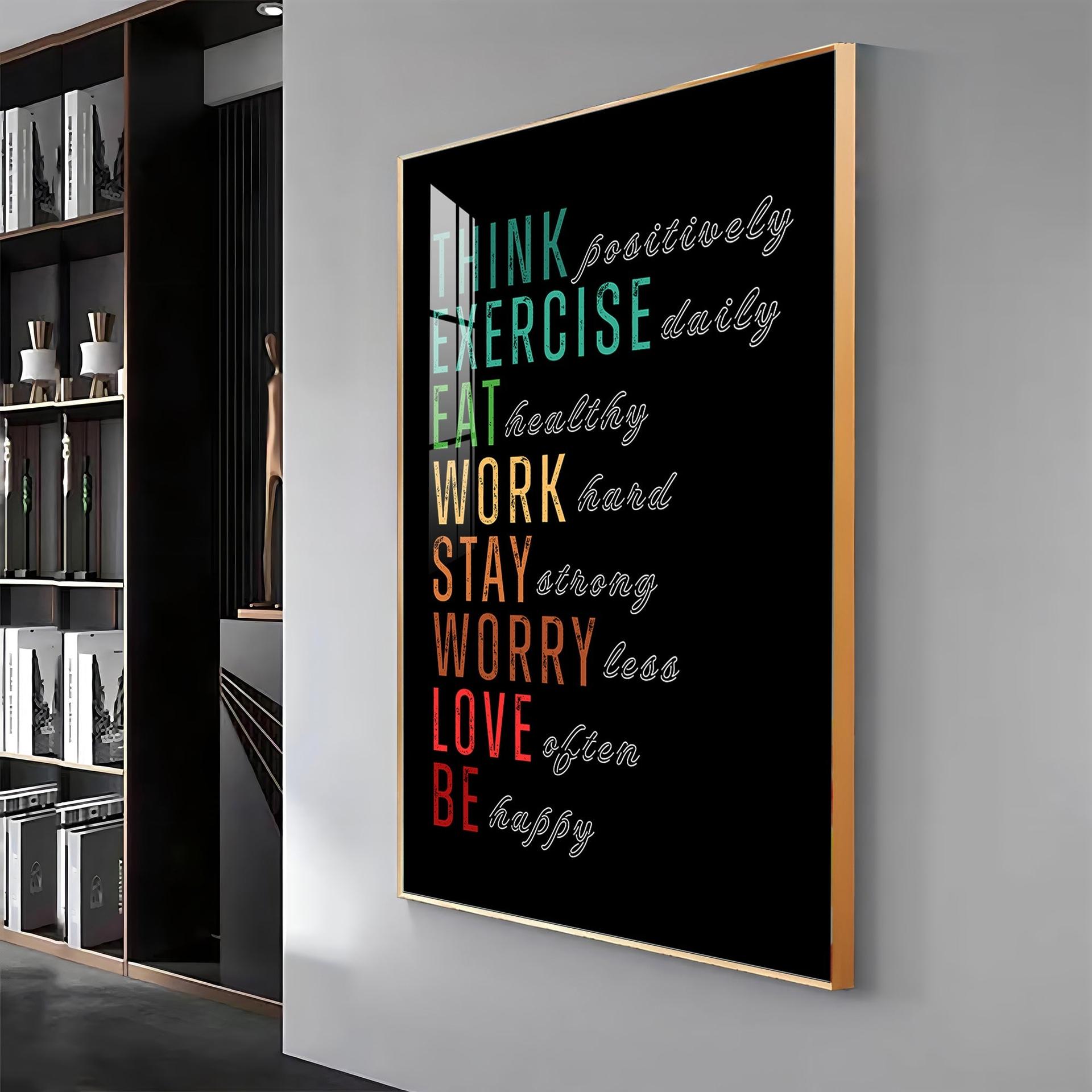 Motivational Quotes Premium Acrylic Vertical Wall Art - Image 12