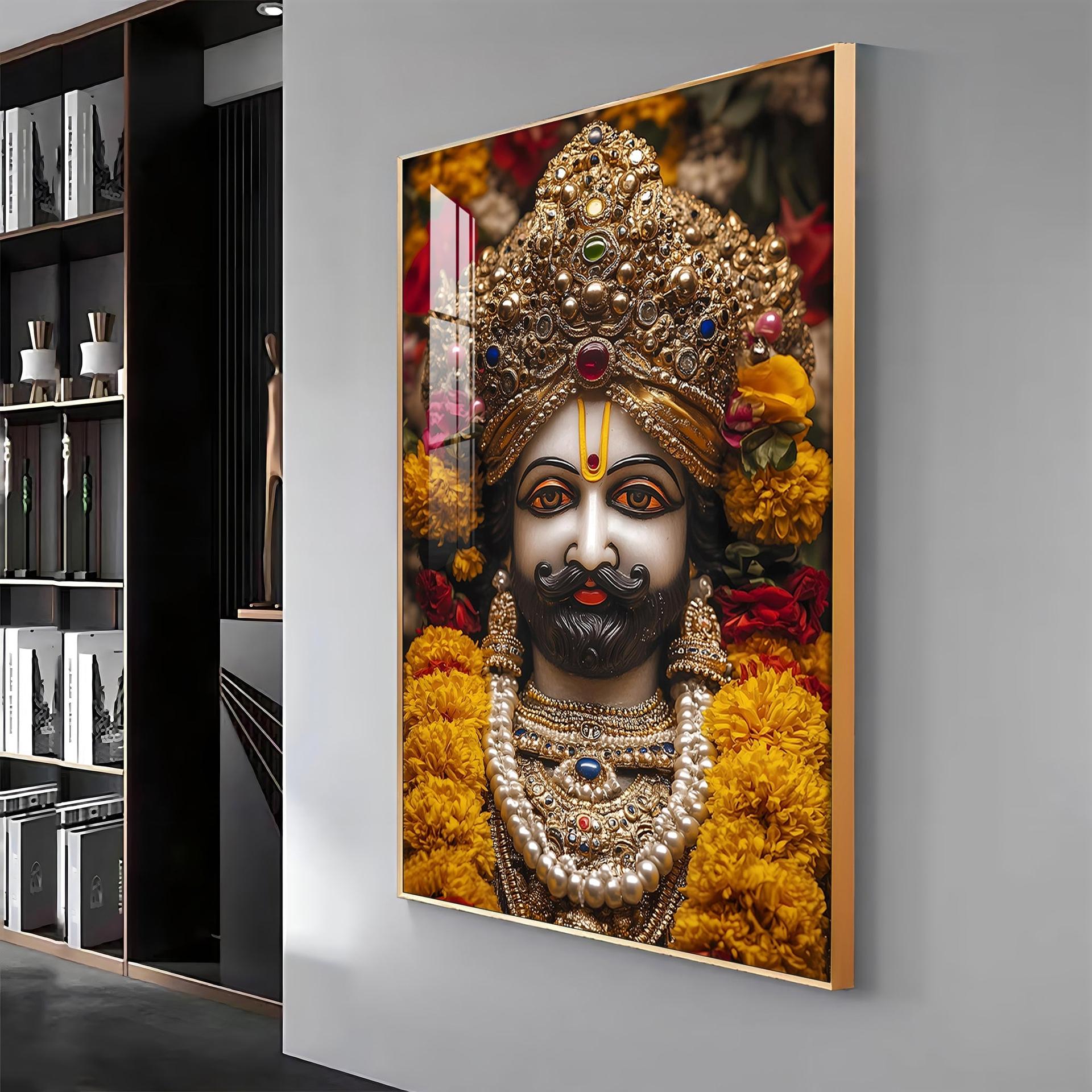 Shree Khatu Shyam Premium Vertical Acrylic Wall Art - Image 12
