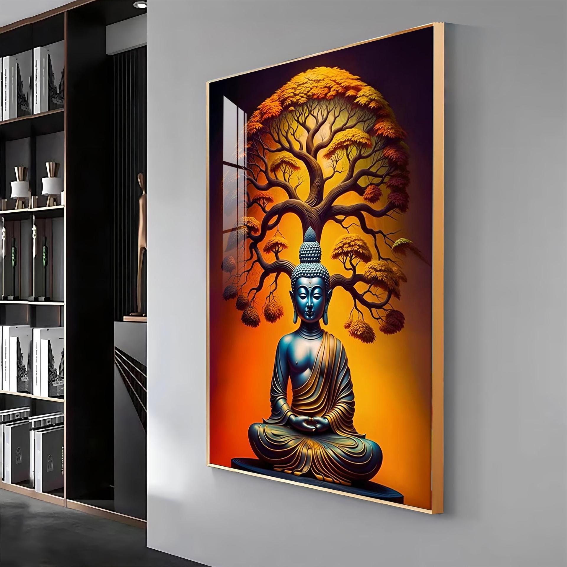 Enlighten Buddha Premium Acrylic Vertical Wall Art - Image 17