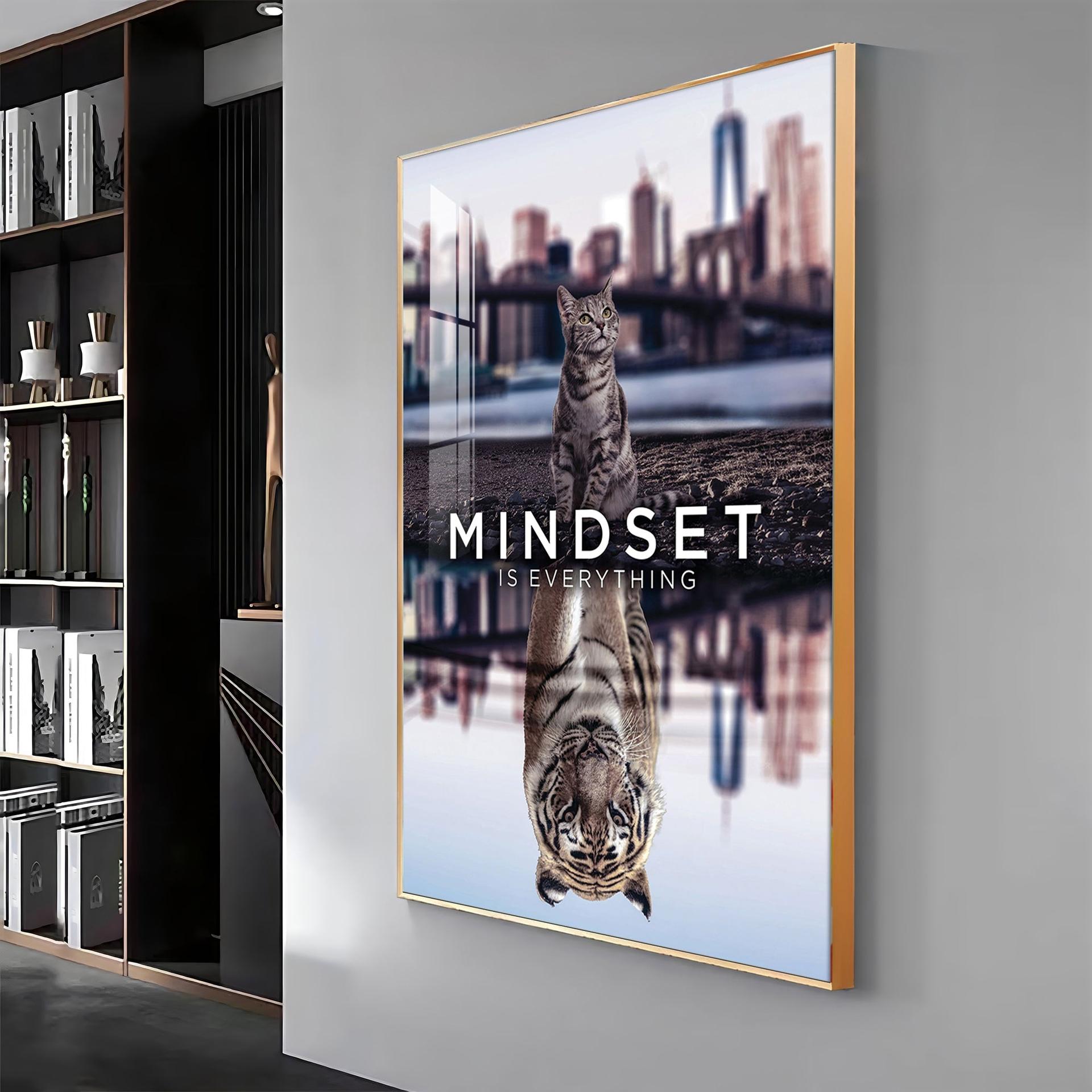Mindset Is Everything Premium Acrylic Vertical Wall Art - Image 7