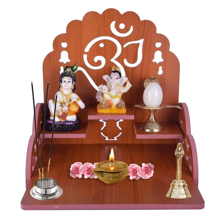 Wooden Small Temple For Pooja Room - Image 7