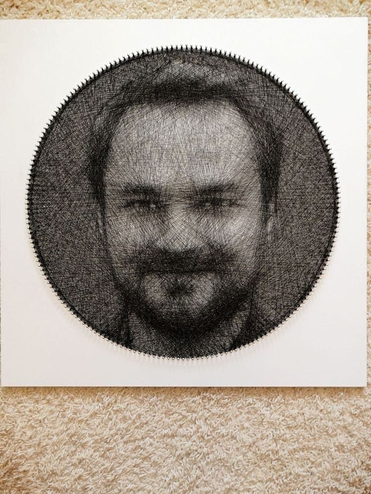 Personalized String Art Portrait – Handmade Single-Thread Wall Art | Unique Gift For Loved Ones | Kriyanta - Image 3