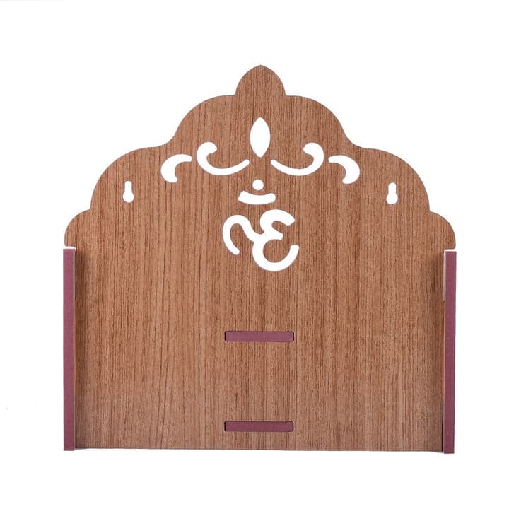Handmade Beautiful Wooden Temple Wall Hanging And Table Top Home Temple - Image 6