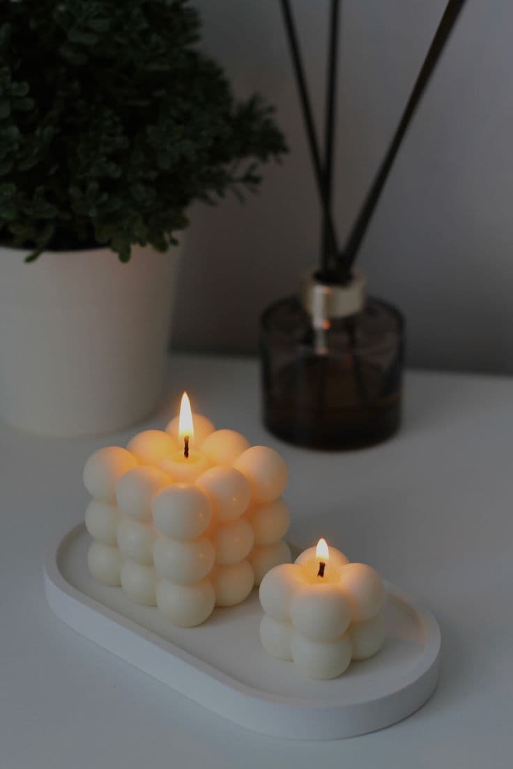 Baby Puzzle Candle (set Of 2) | Aesthetic Home Decor Gift