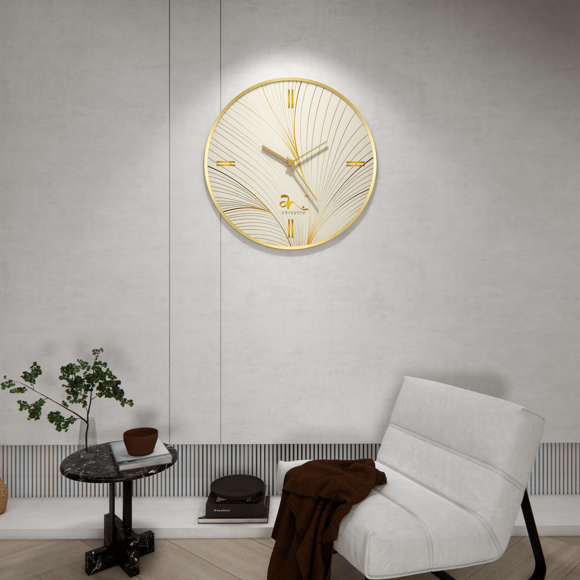 Subdial Echo Wall Clock Art