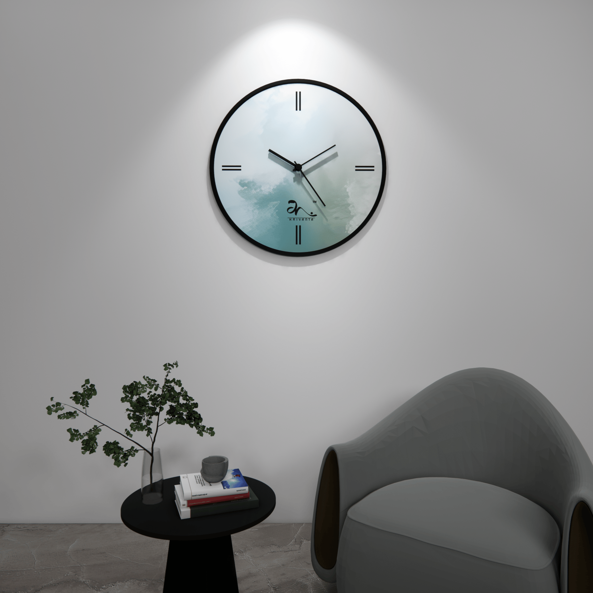 Whispering Clouds Wall Clock Art