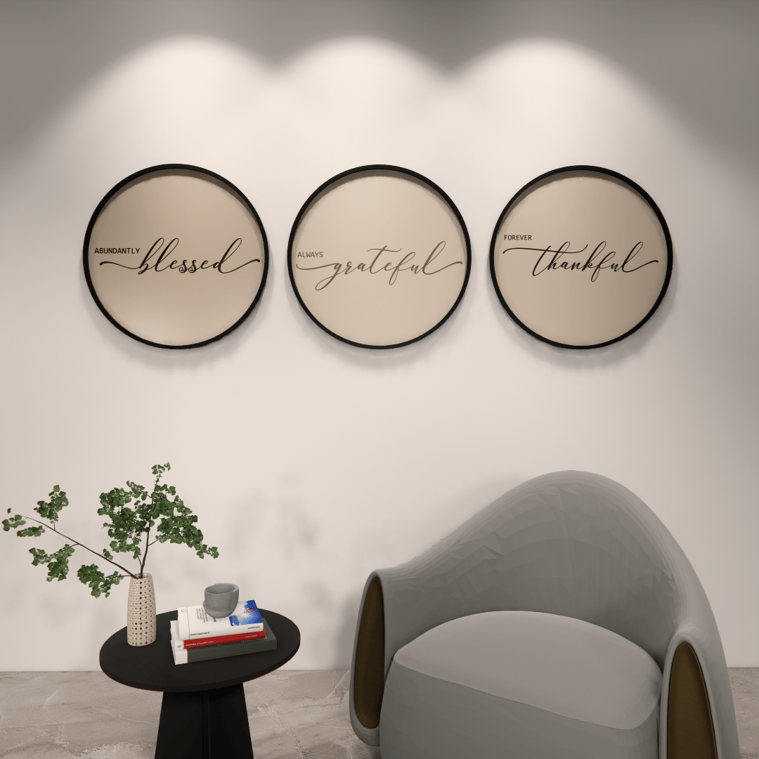 Personalize Your Walls: Handmade Wall Art (combo Of 3) - Image 4