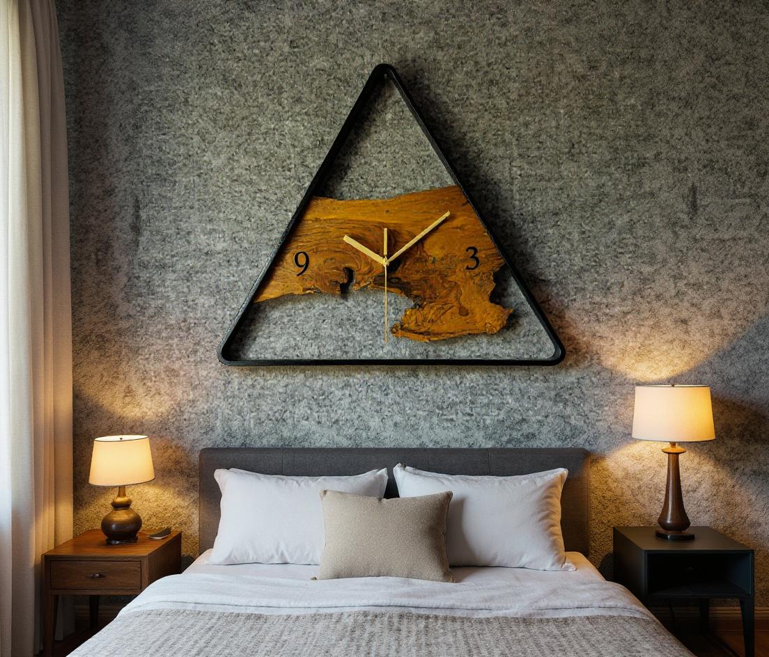 Wood And Metal Frame Wall Clock - Image 26