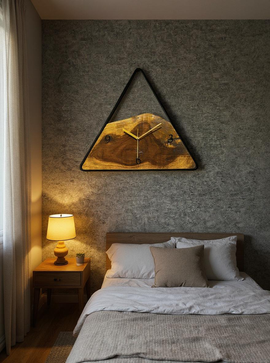Wood And Metal Frame Wall Clock - Image 38