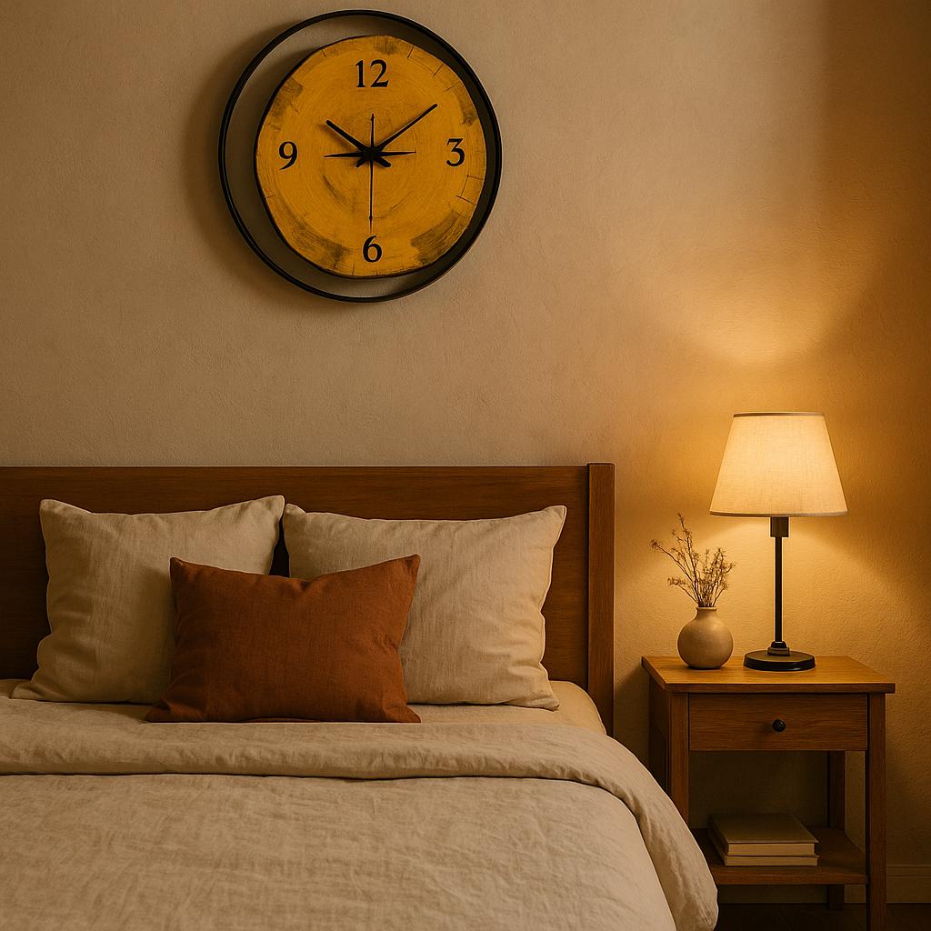 Wood And Metal Frame Wall Clock - Image 31