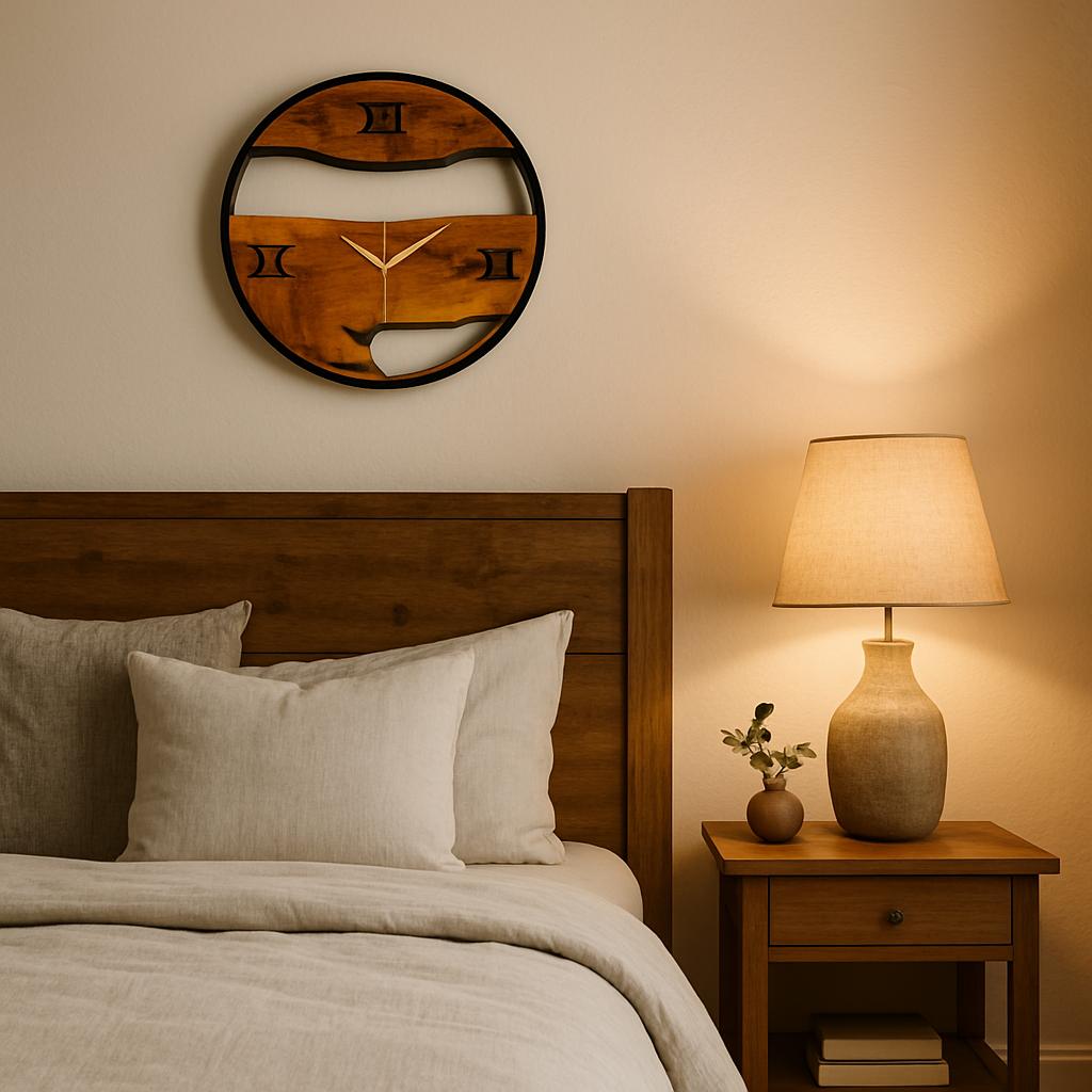 Wood And Metal Frame Wall Clock - Image 29